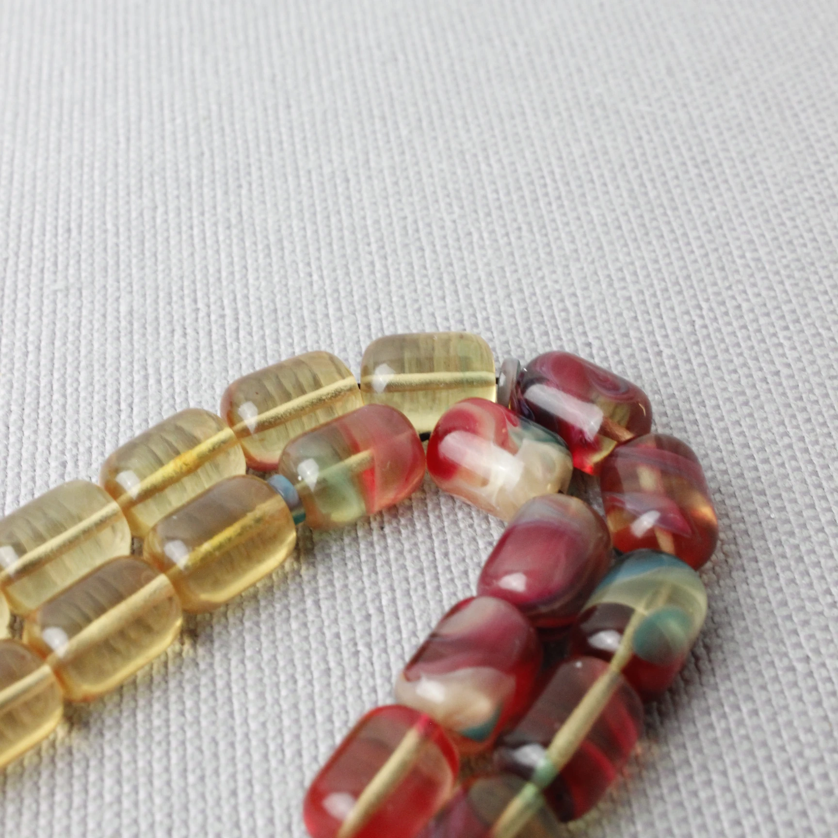 Kemal Kuş Usta İmzalı Hareli Sıkma Kehribar Tespih