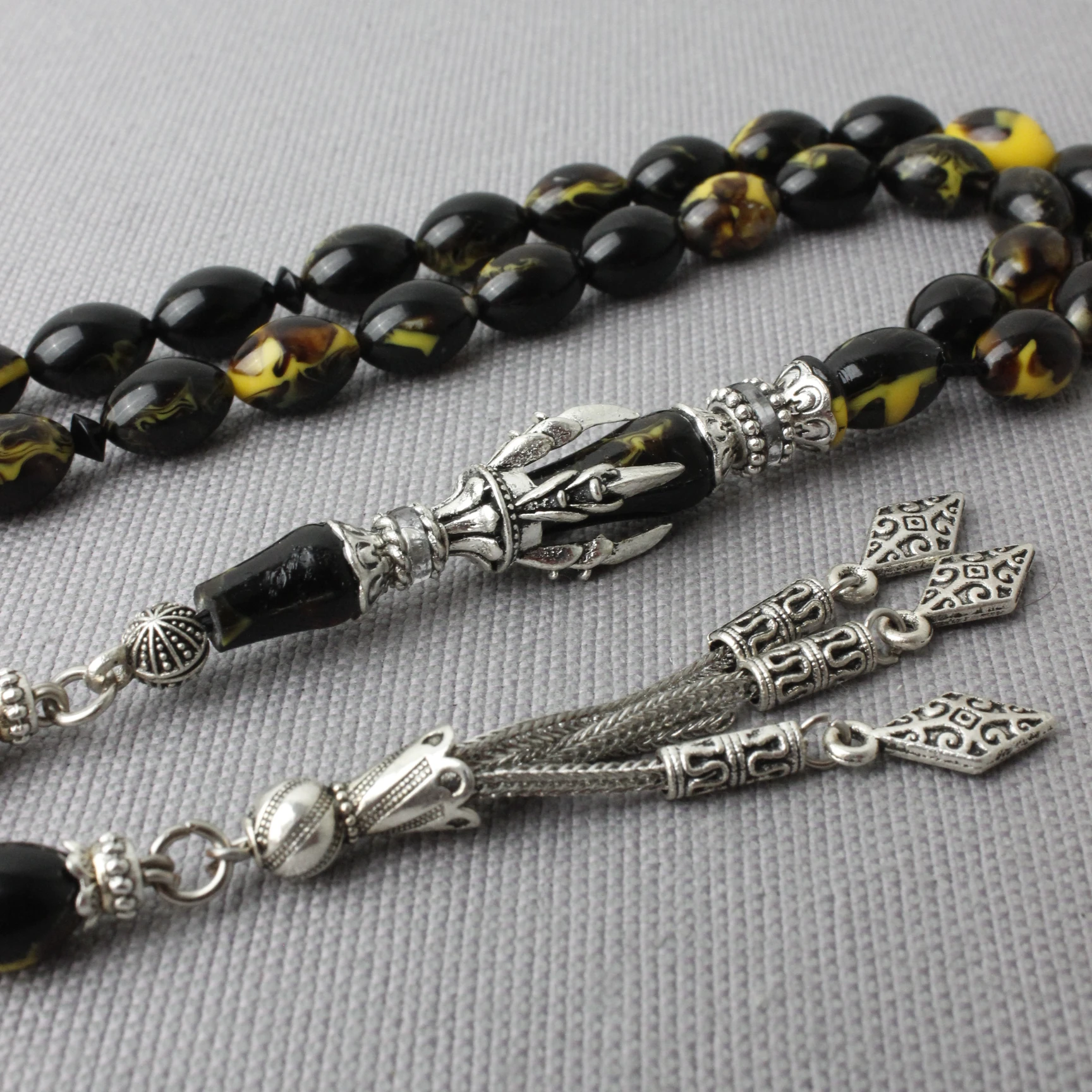 Nakkaş İmame Beyzi Model Sıkma Kehribar Tespih