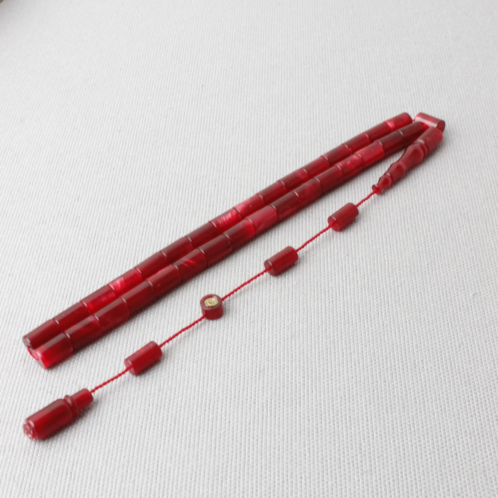 Erkan Çubukcu Usta İmzalı Simli Hamur Kesme Model Sıkma Kehribar Tespih