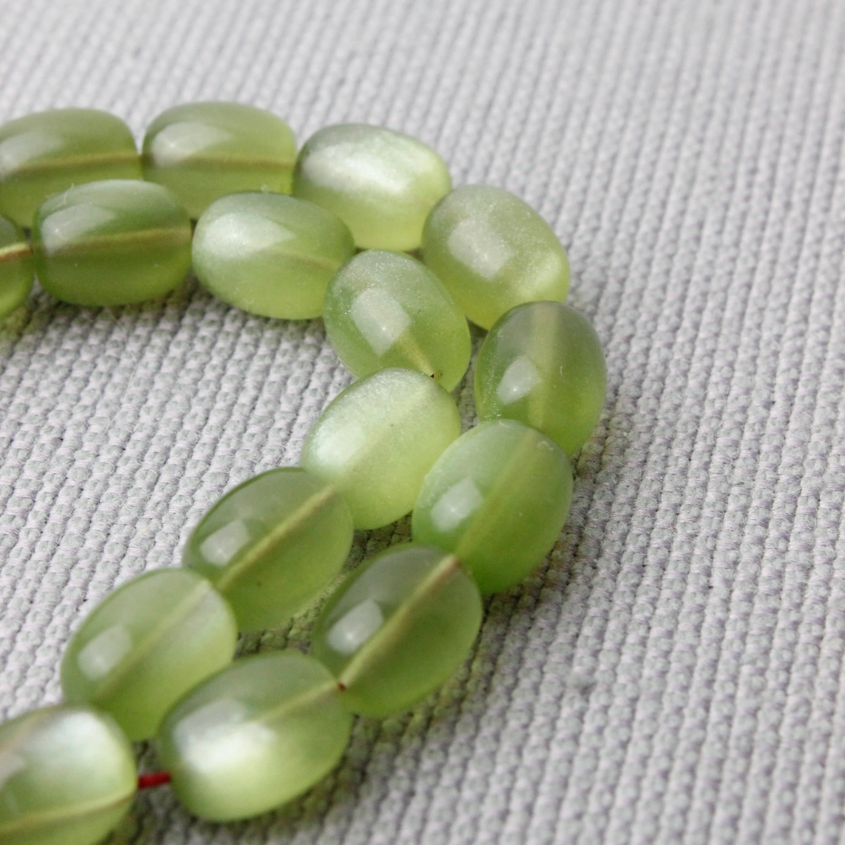 Sedefli Hamur El Boy Yeşil Renk Sıkma Kehribar Tespih