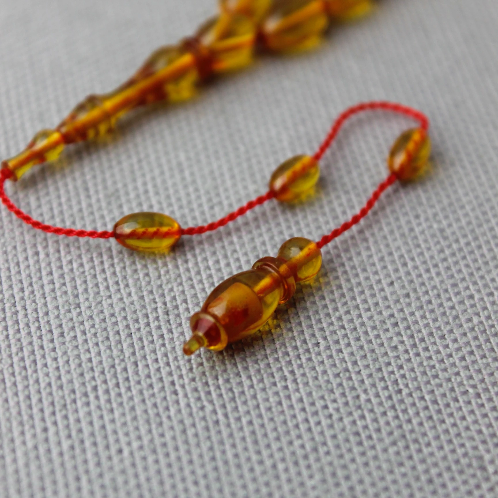 Bal Rengi Serkan Başkan Usta İşçiliği El Boy Ateş Kehribar Tespih