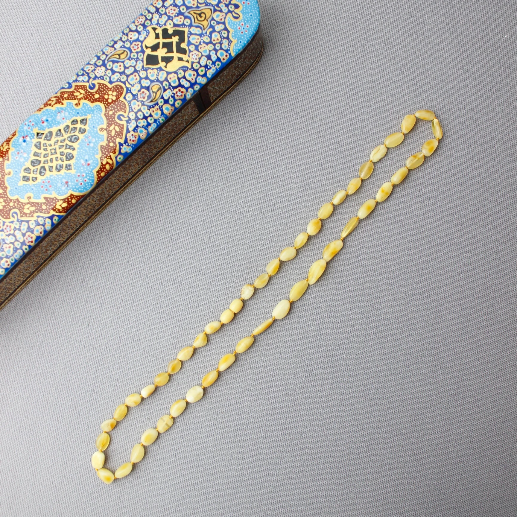 Hareli Damla Kehribar Şifa Kaynağı Yetişkin Kolye