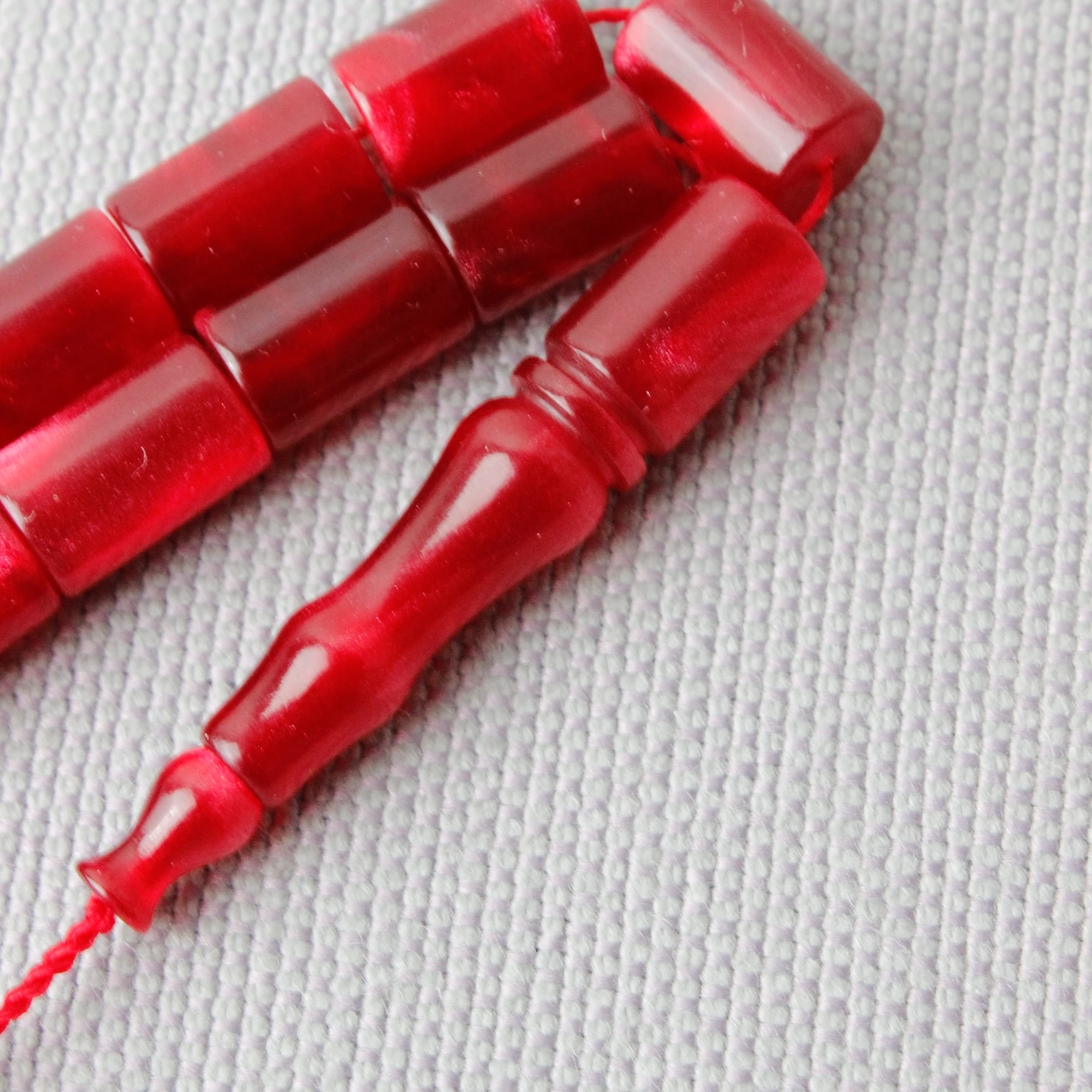 Erkan Çubukcu Usta İmzalı Simli Hamur Kesme Model Sıkma Kehribar Tespih