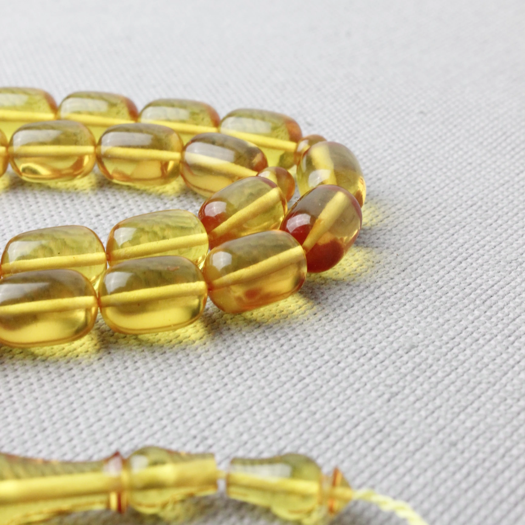 Ali Fidan Usta İmzalı Kapsül Kesim Ateş Kehribar Tespih