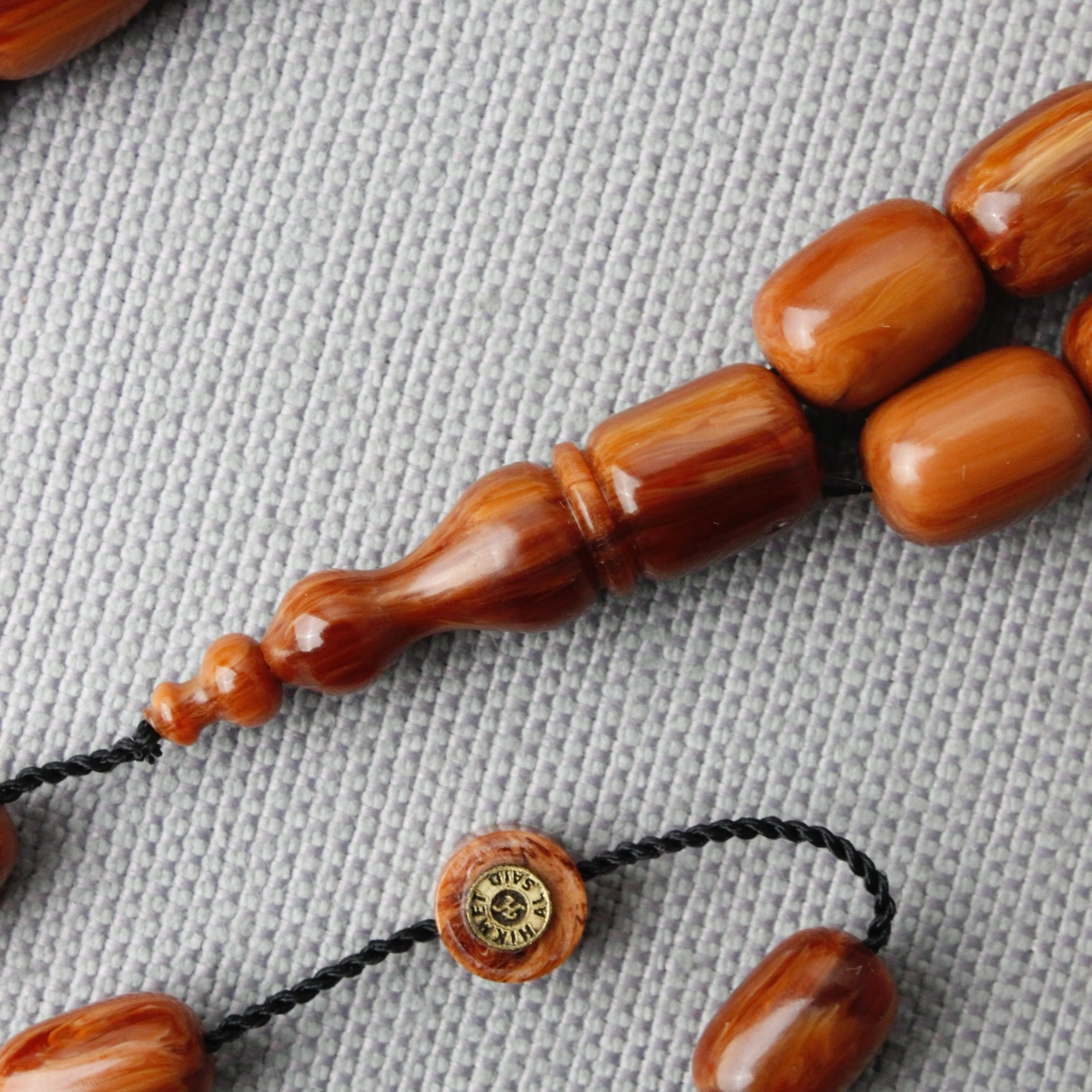 Usta İmzalı Yoğun Hareli Yeni Çekoslovak Katalin Tespih