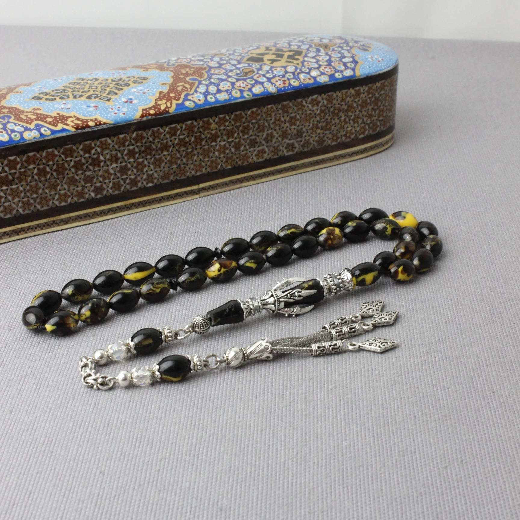 Nakkaş İmame Beyzi Model Sıkma Kehribar Tespih