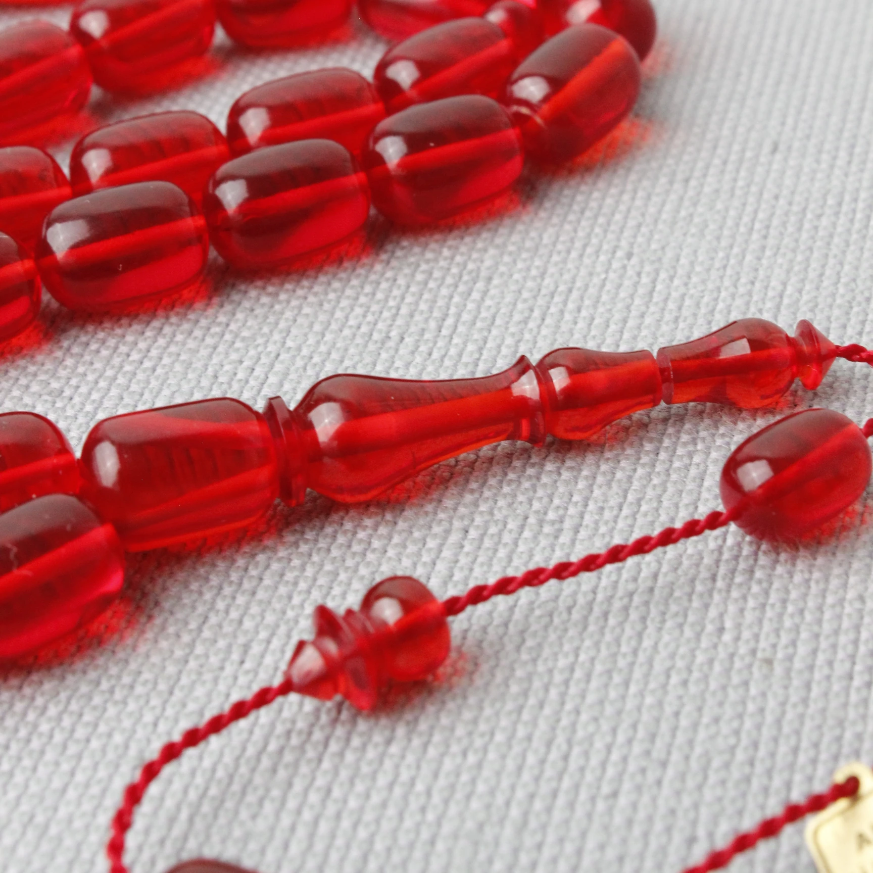 Ali Fidan Usta İmzalı Kapsül Kesim Ateş Kehribar Tespih