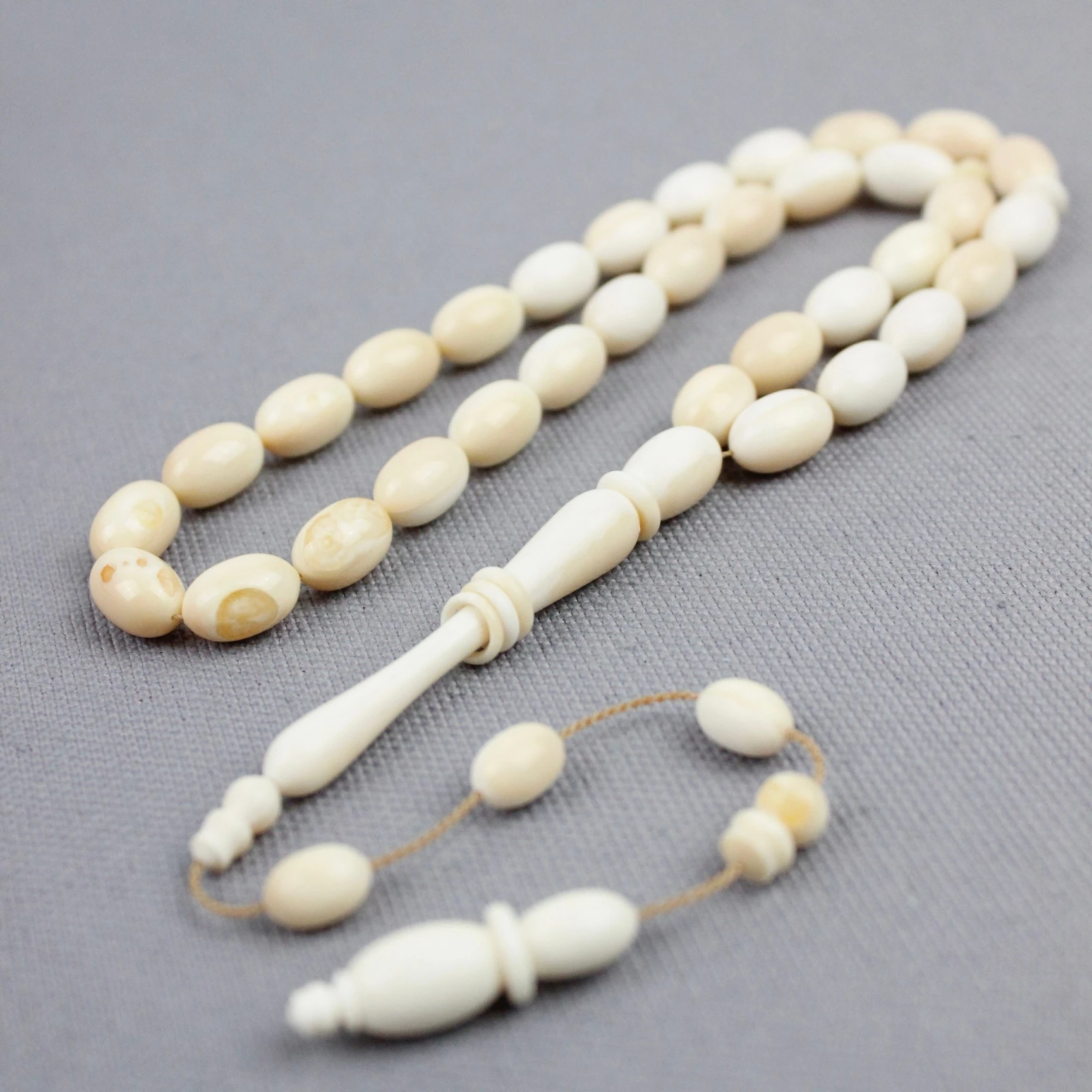 Sinan Bülbül Usta İşçiliği Özel Seri Koleksiyonluk Halkalı İmameli Balina Dişi Tespih