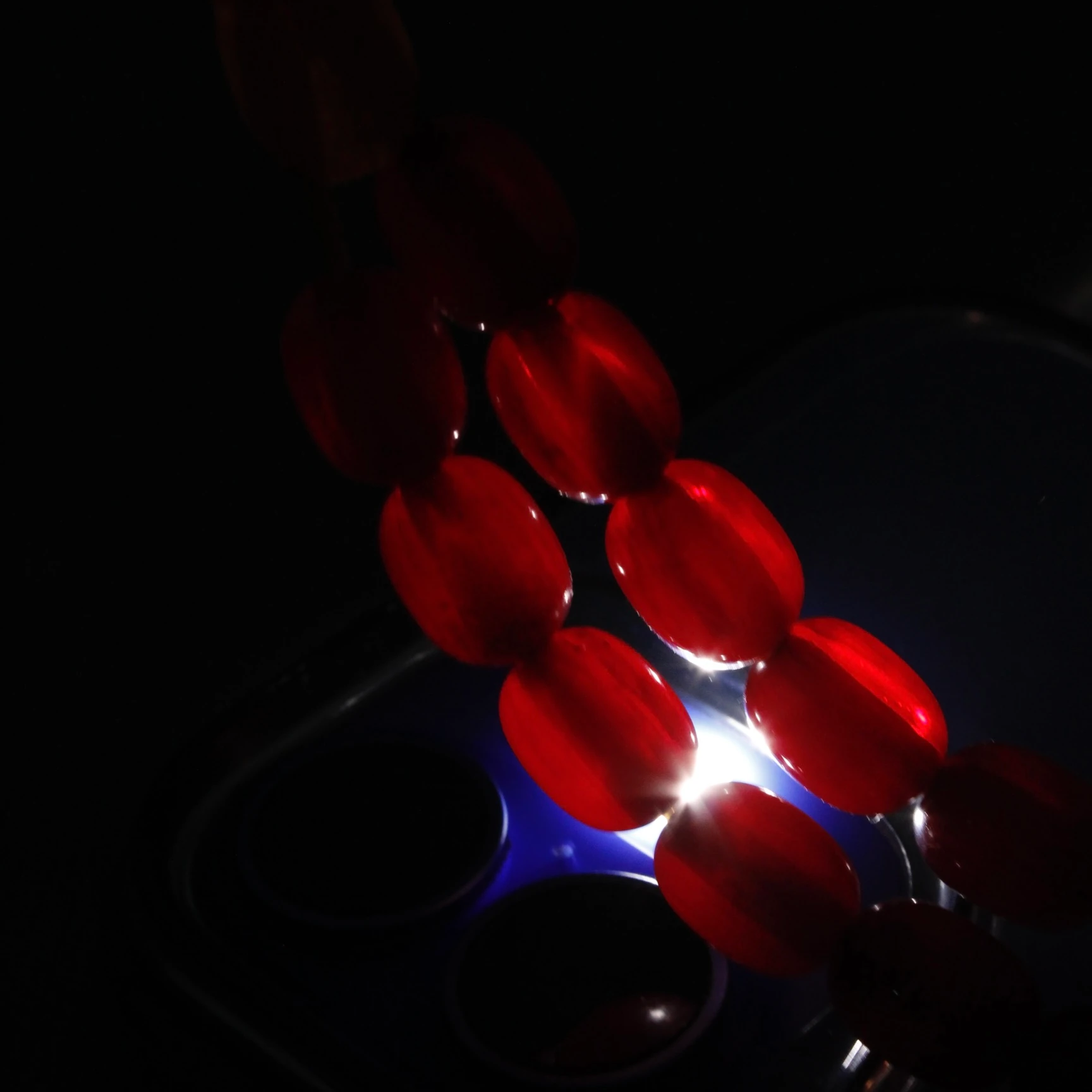 Vişne Renk Tıraşlı İmame Hareli Osmanlı Benzetme Sıkma Kehribar Tespih 