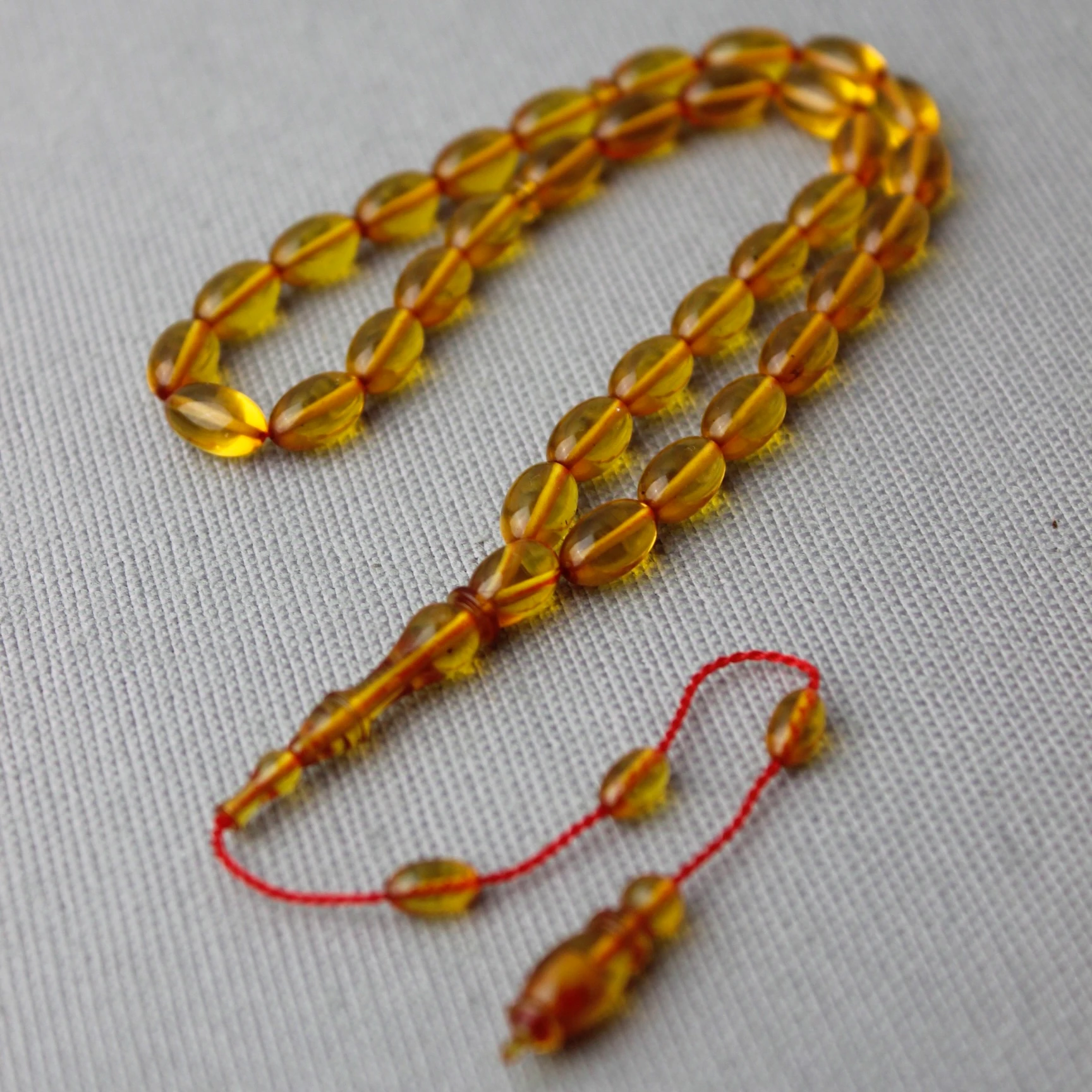 Bal Rengi Serkan Başkan Usta İşçiliği El Boy Ateş Kehribar Tespih