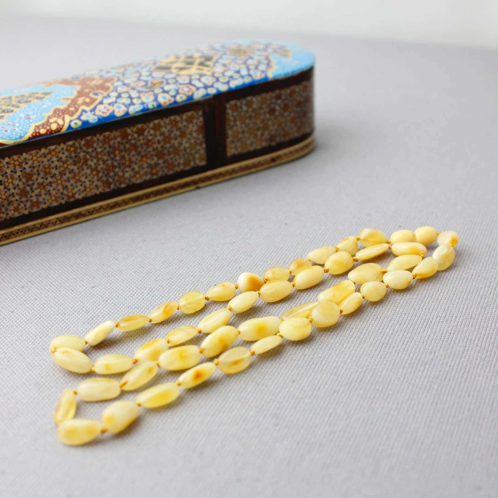 Hareli Damla Kehribar Şifa Kaynağı Yetişkin Kolye