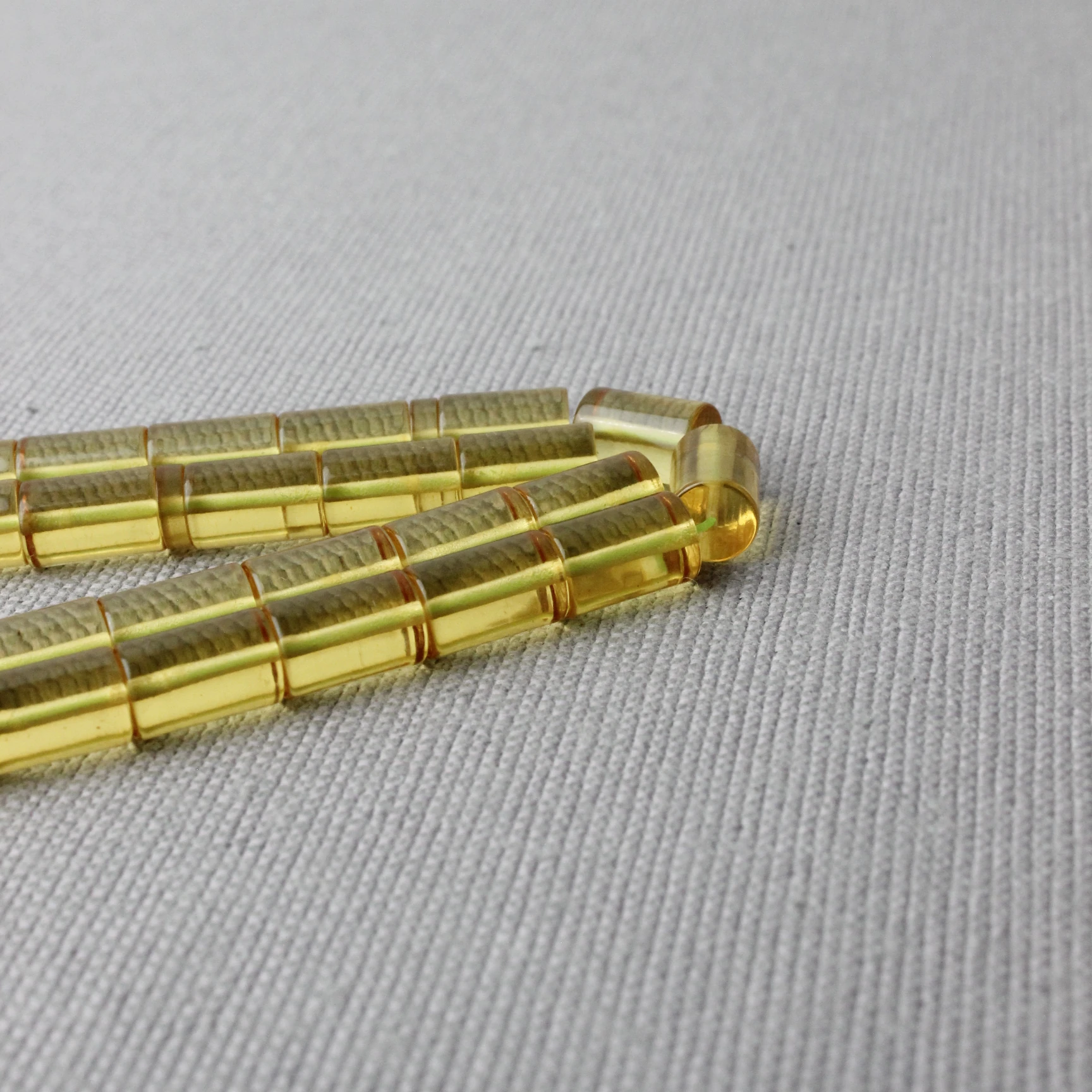 Erkan Çubukcu Usta İmzalı Kesme Model Ateş Kehribar Tespih