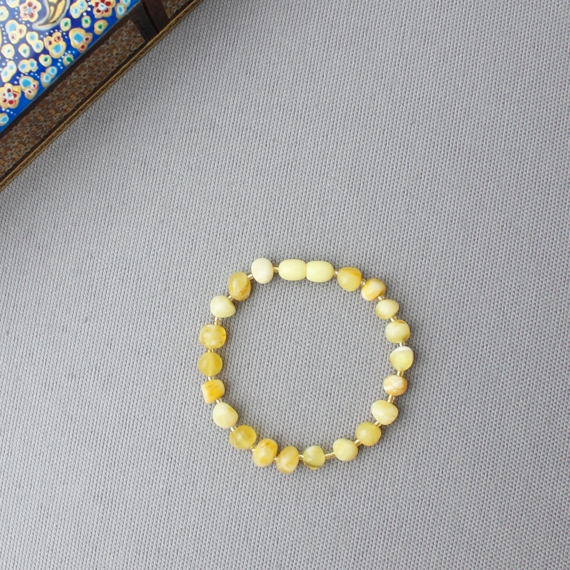 Damla Kehribar Şifa Kaynağı Bileklik