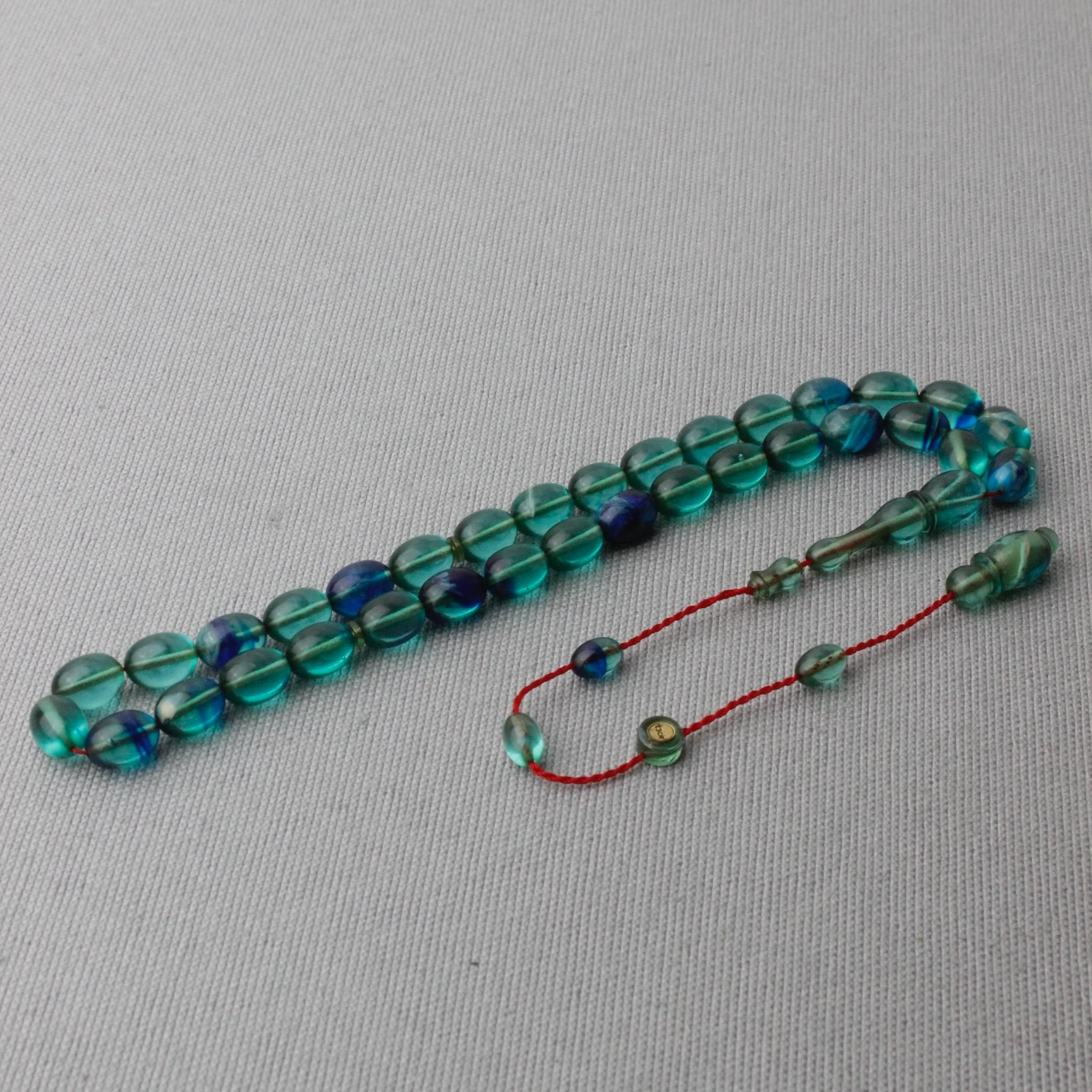 Tacir Usta İmzalı Beyzi Model Sıkma Kehribar Tespih