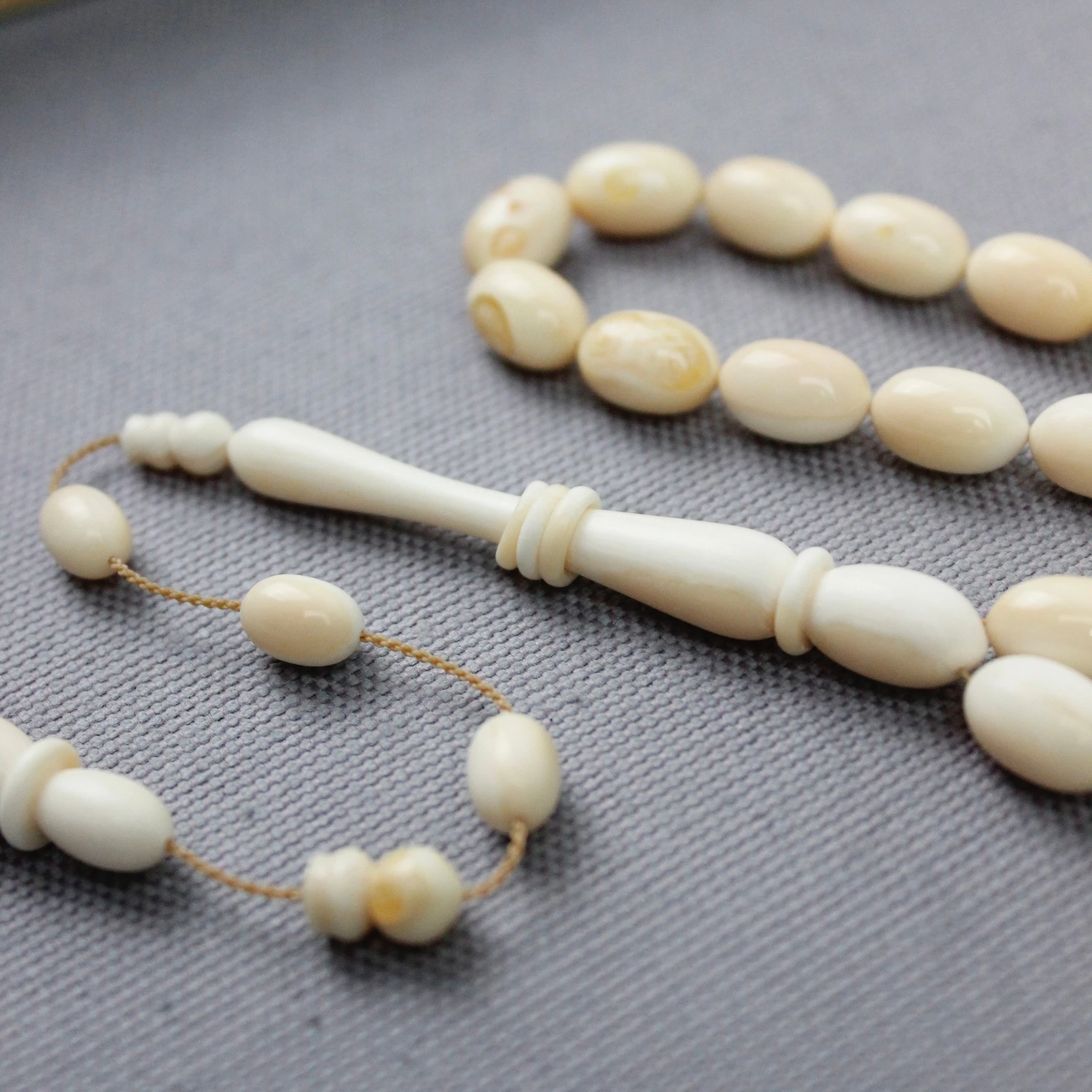 Sinan Bülbül Usta İşçiliği Özel Seri Koleksiyonluk Halkalı İmameli Balina Dişi Tespih