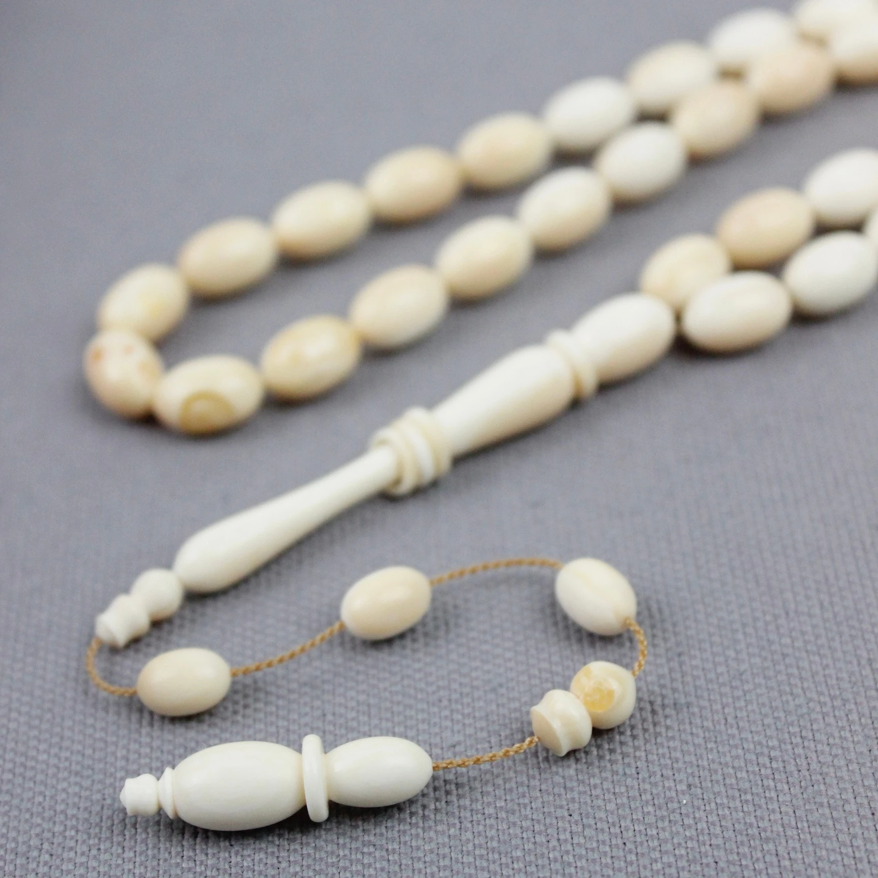 Sinan Bülbül Usta İşçiliği Özel Seri Koleksiyonluk Halkalı İmameli Balina Dişi Tespih