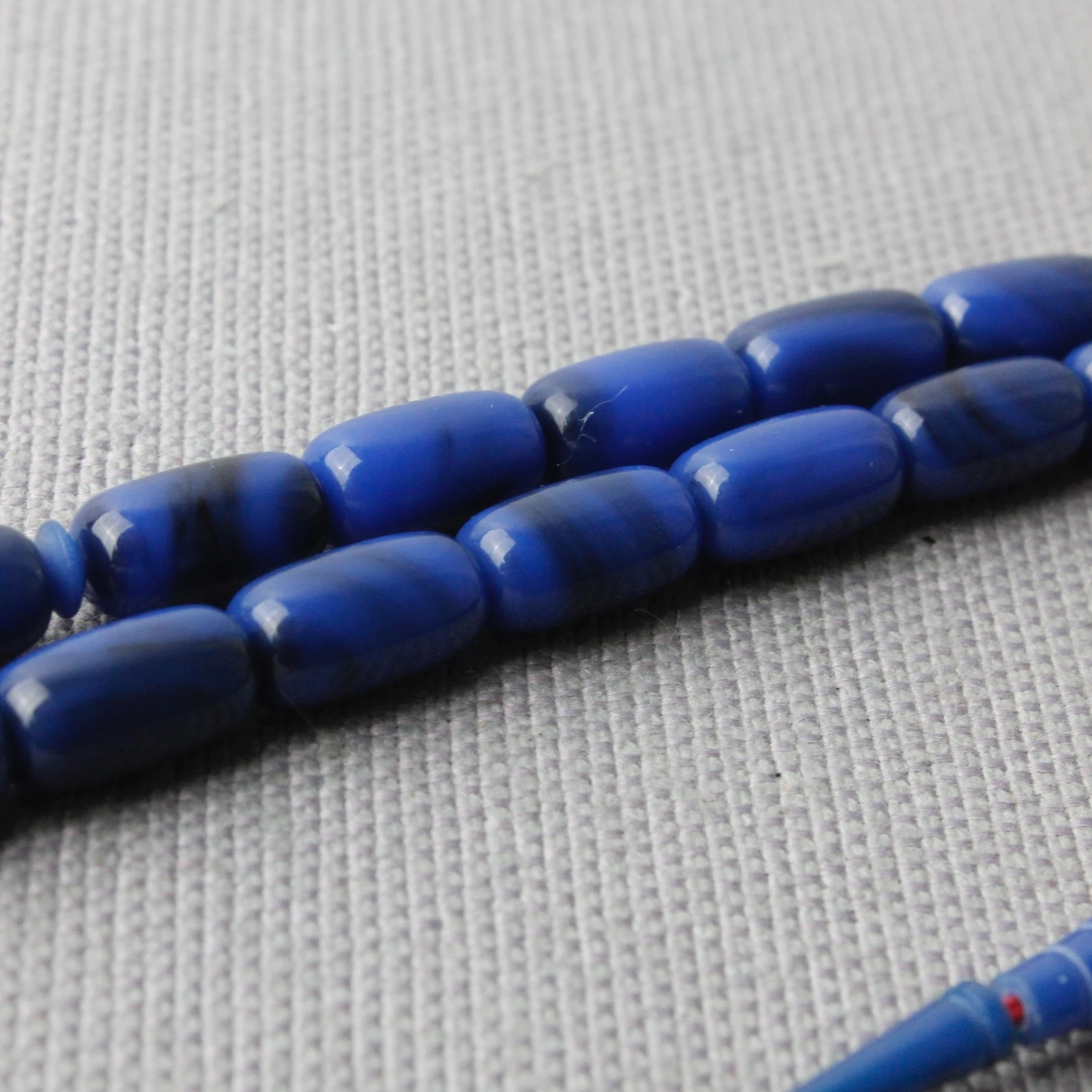 Okyanus Mavisi Kapsül Kesim Usta İşçilikli Katalin Tespih