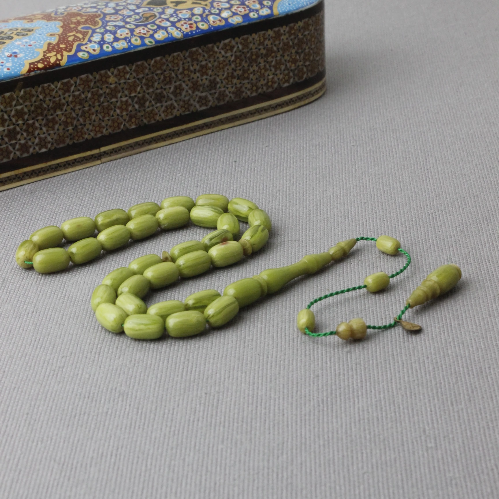 Mustafa Usta İmzalı Yoğun Hareli Katalin Tespih