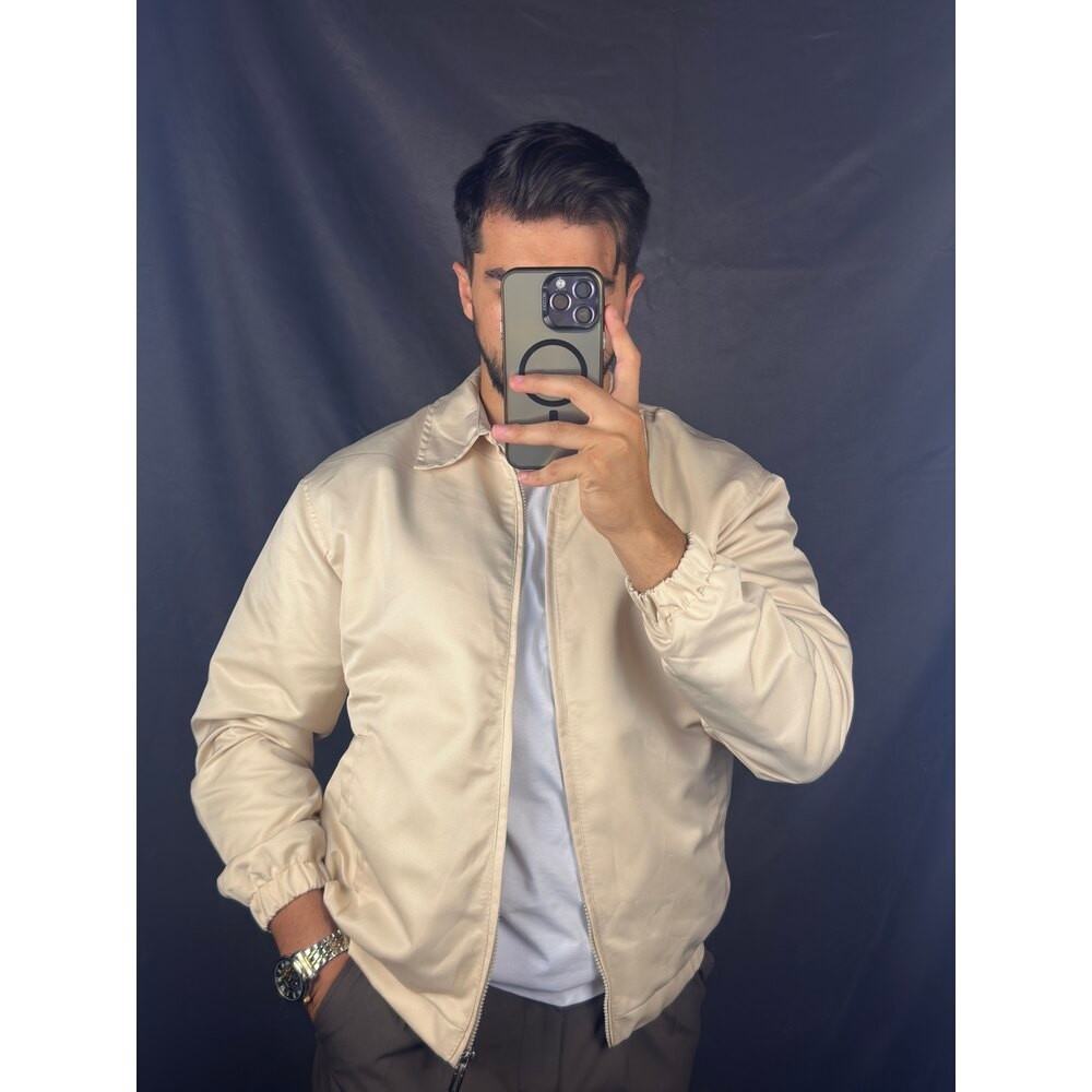 Oversize Krem Mevsimlik Ceket