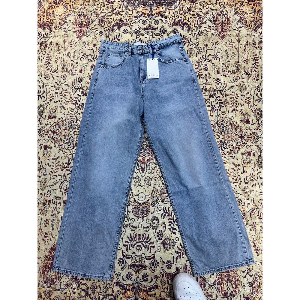 Baggy yıkamalı jean