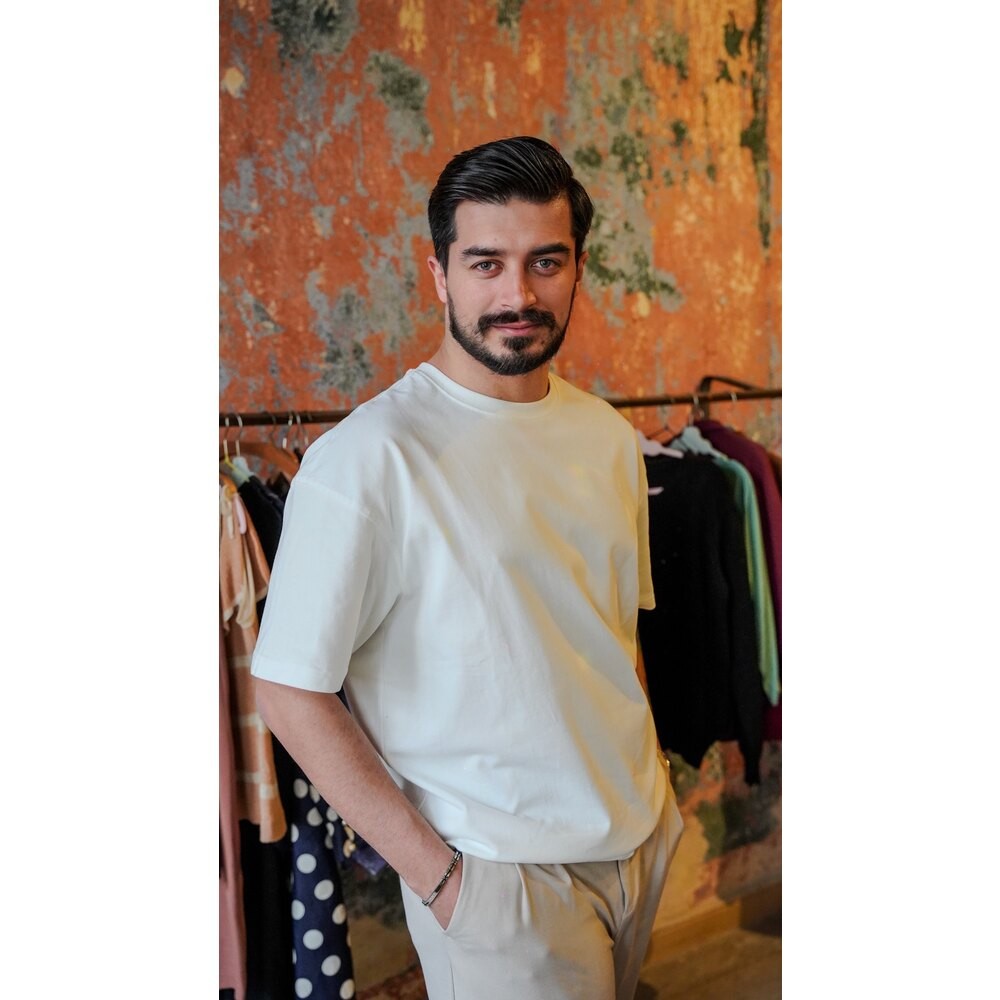Oversize Basic Tişört Beyaz