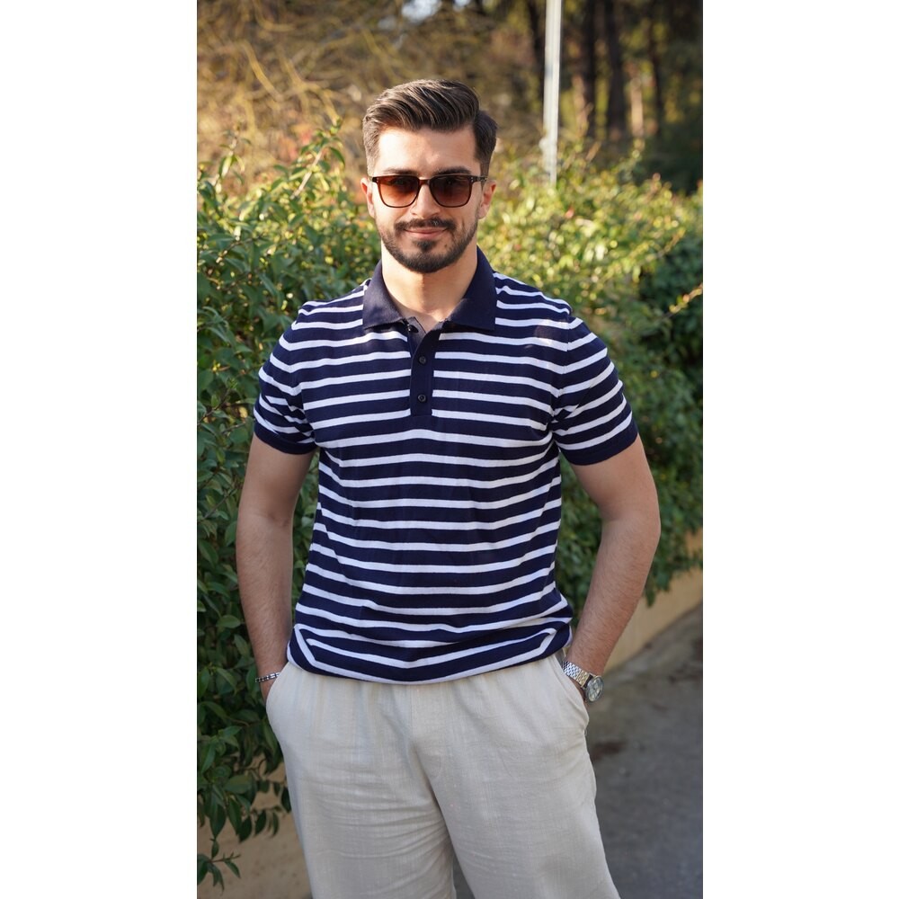 Laci&Beyaz Polo Yaka Triko