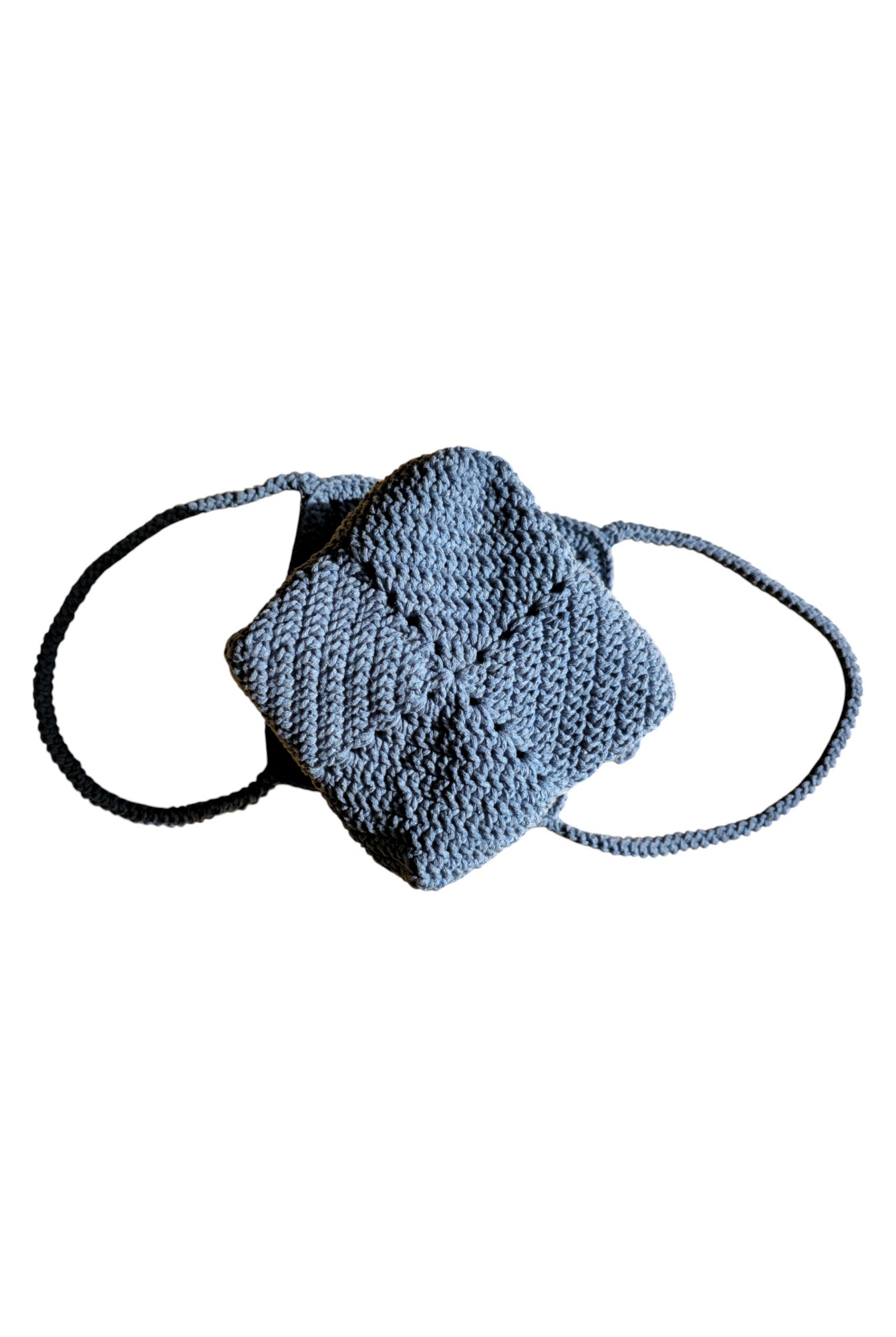 Handgemachte Häkel Handtasche aus Baumwoll Makramee Garn