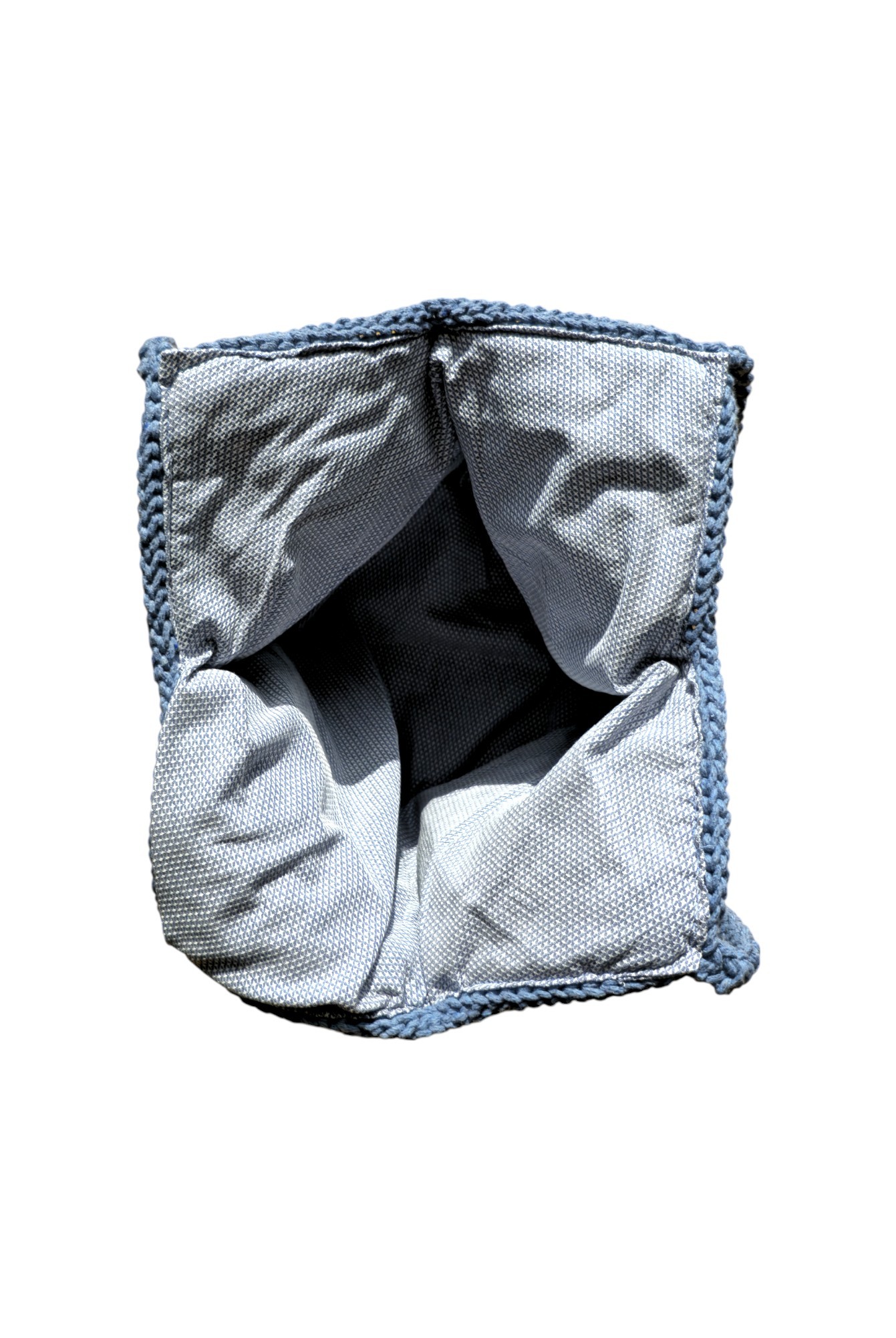Handgemachte Häkel Handtasche aus Baumwoll Makramee Garn