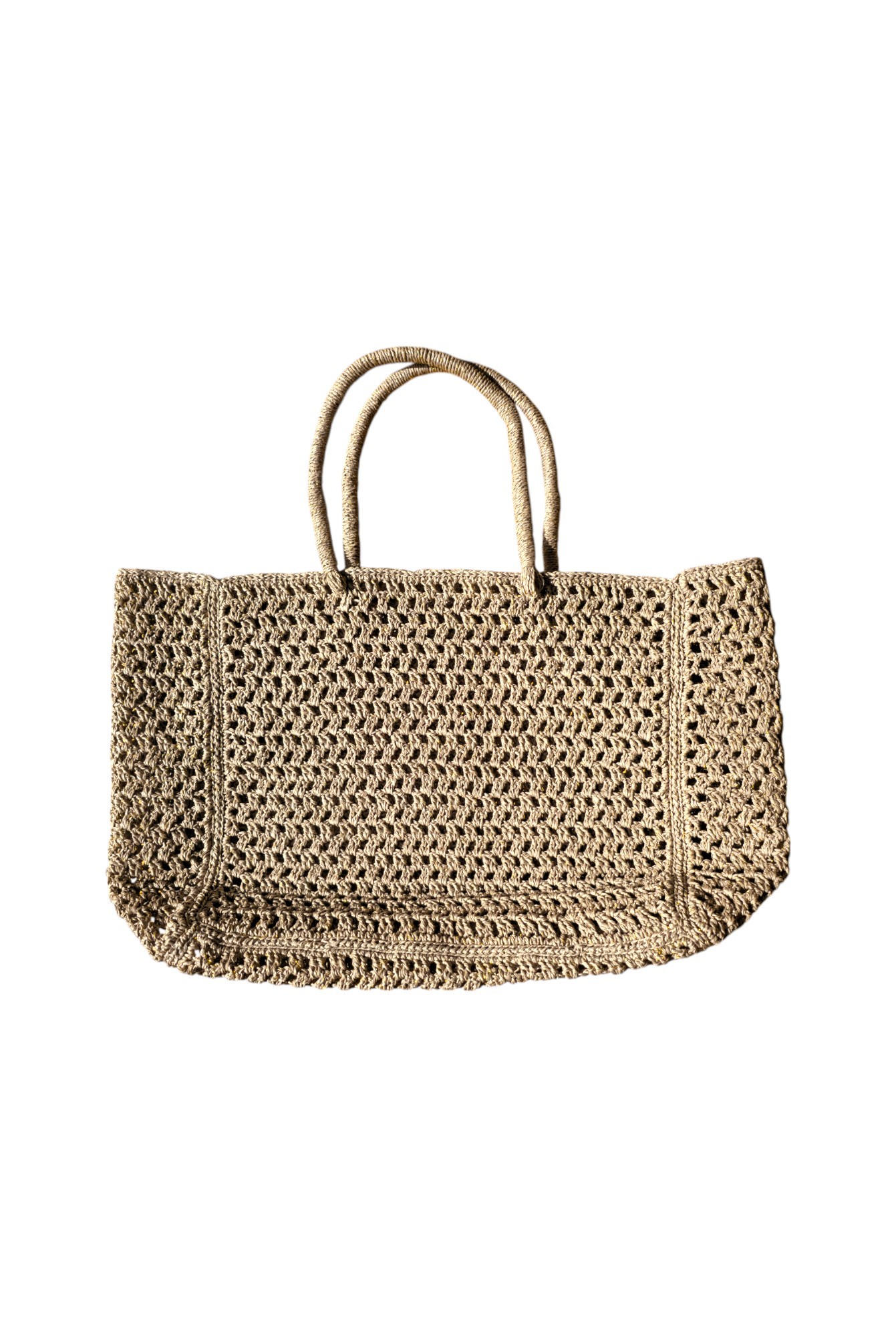 Handgemachte Häkeltasche aus Papiergarn 