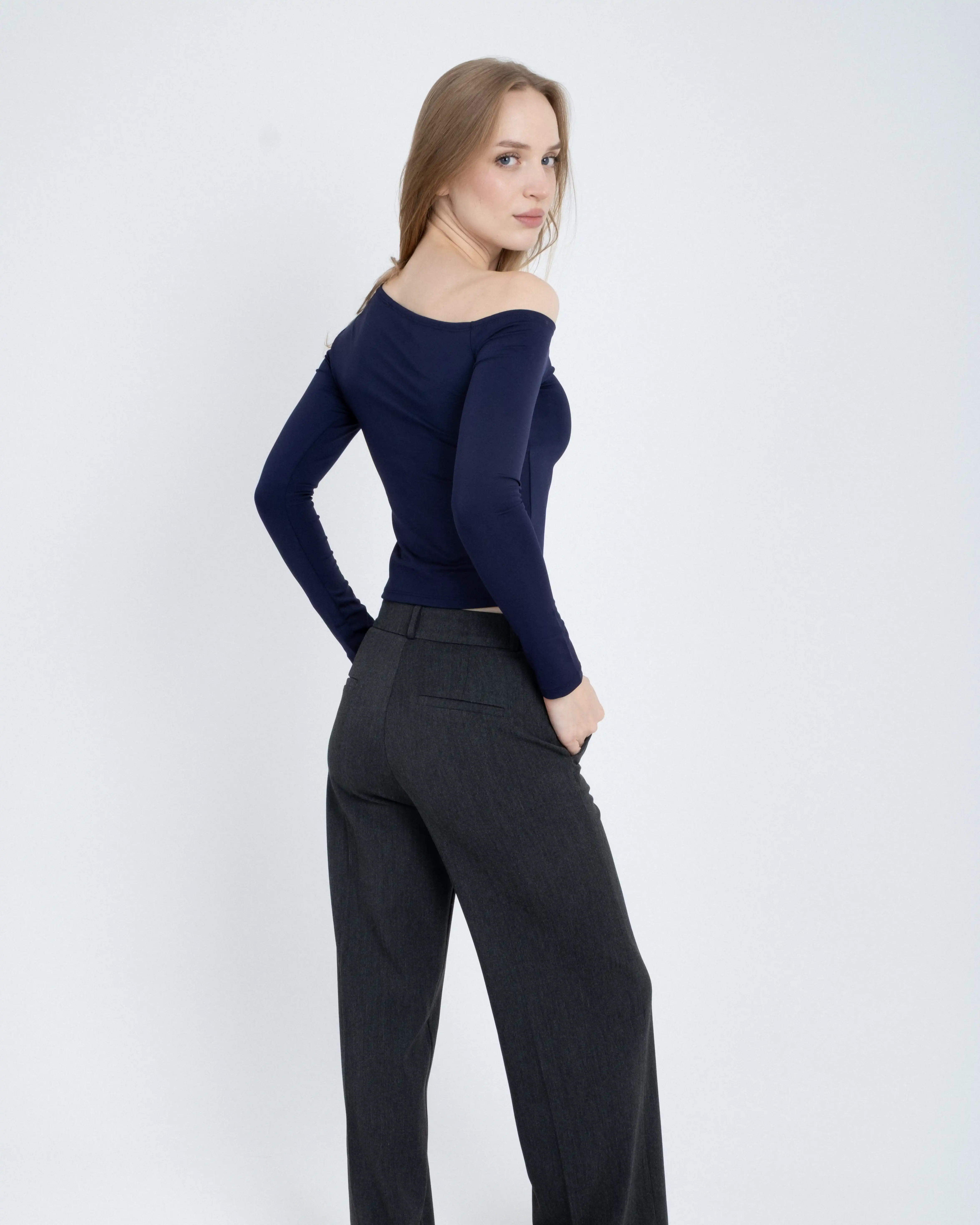 Asimetrik Yaka Tek Omuz Basic Body