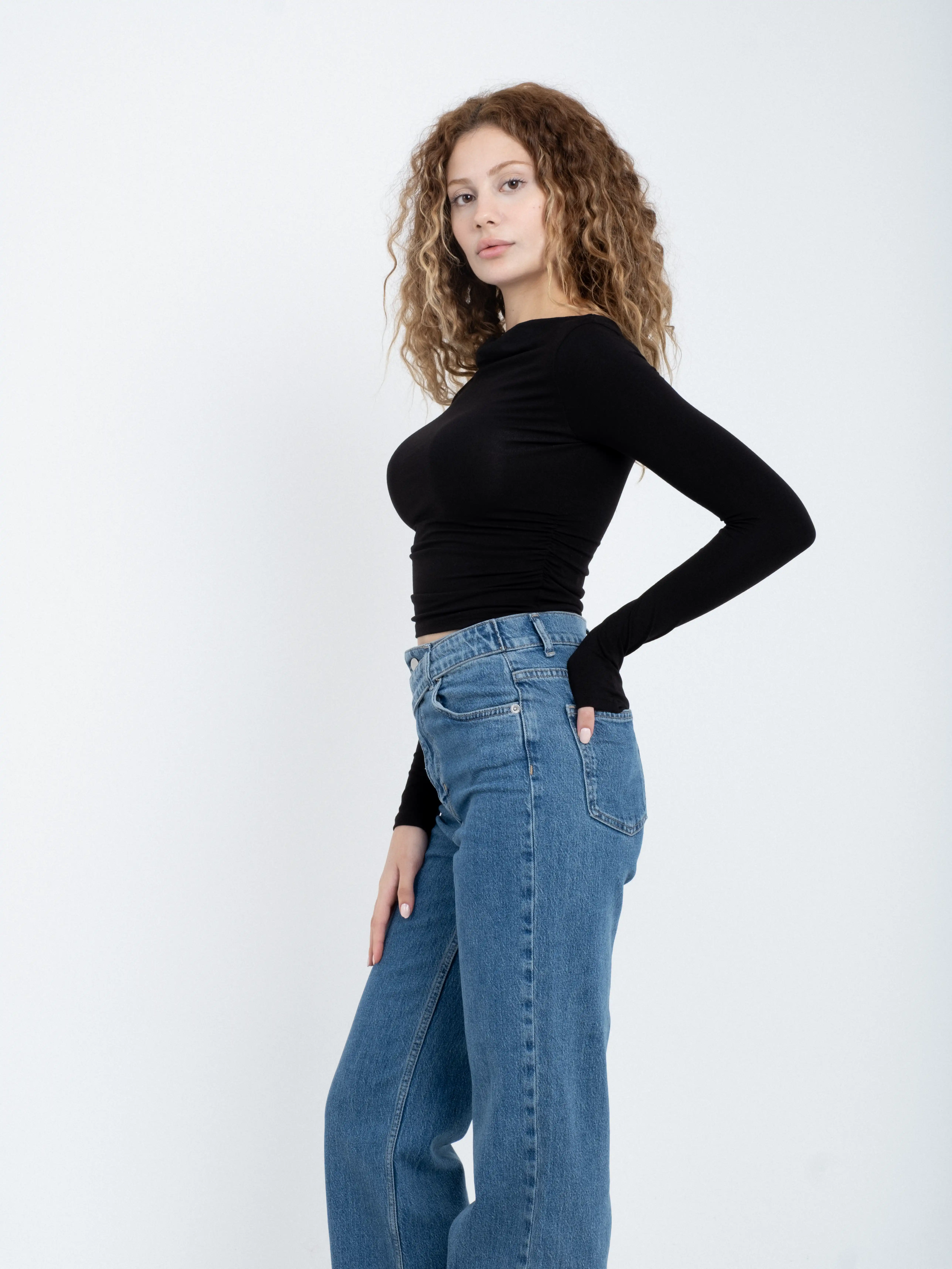 Degaje Yaka Uzun Kollu Body