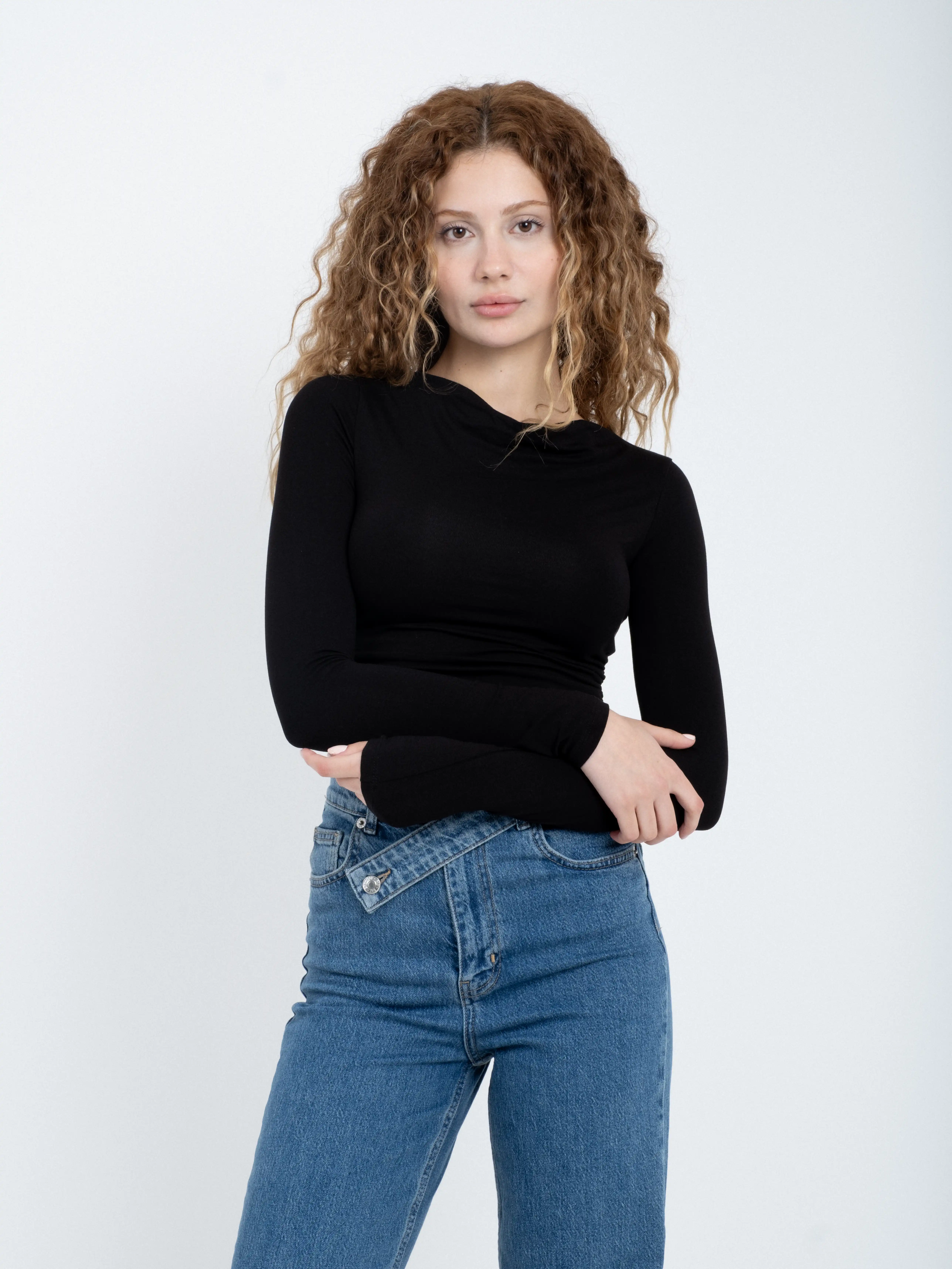 Degaje Yaka Uzun Kollu Body