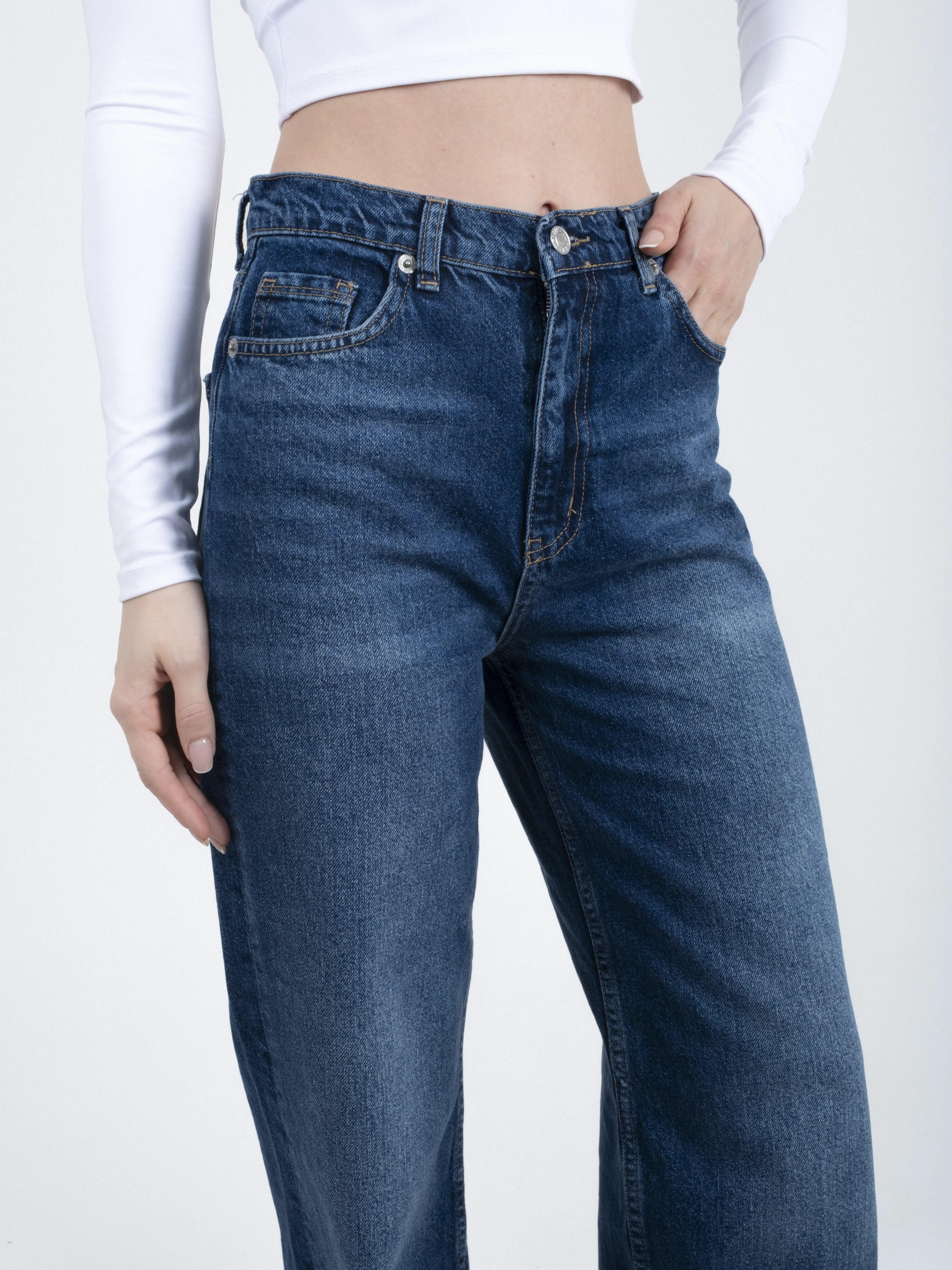 Geniş Paça Wide Leg Jean Pantolon