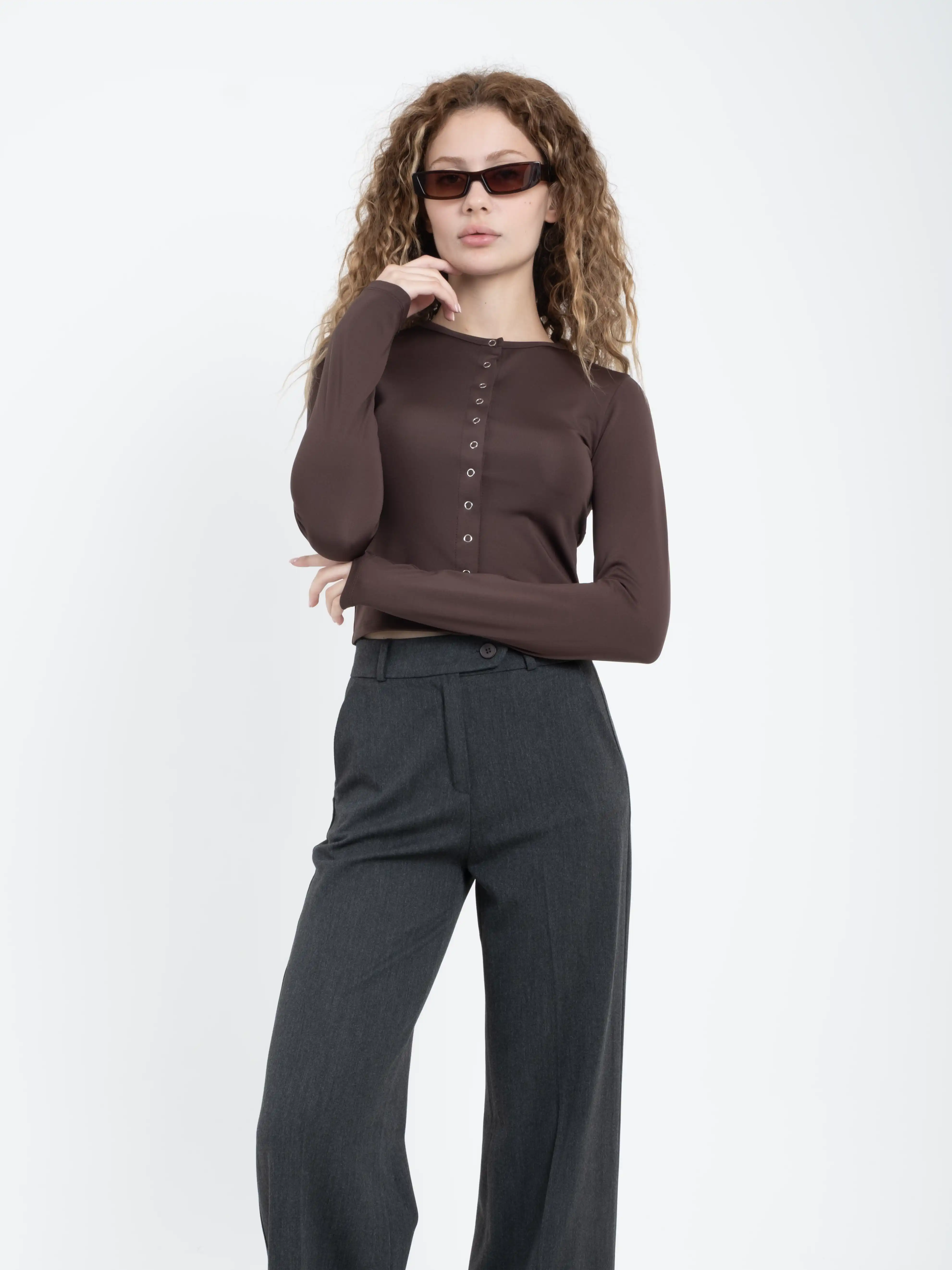 Çıtçıtlı Uzun Kollu Body