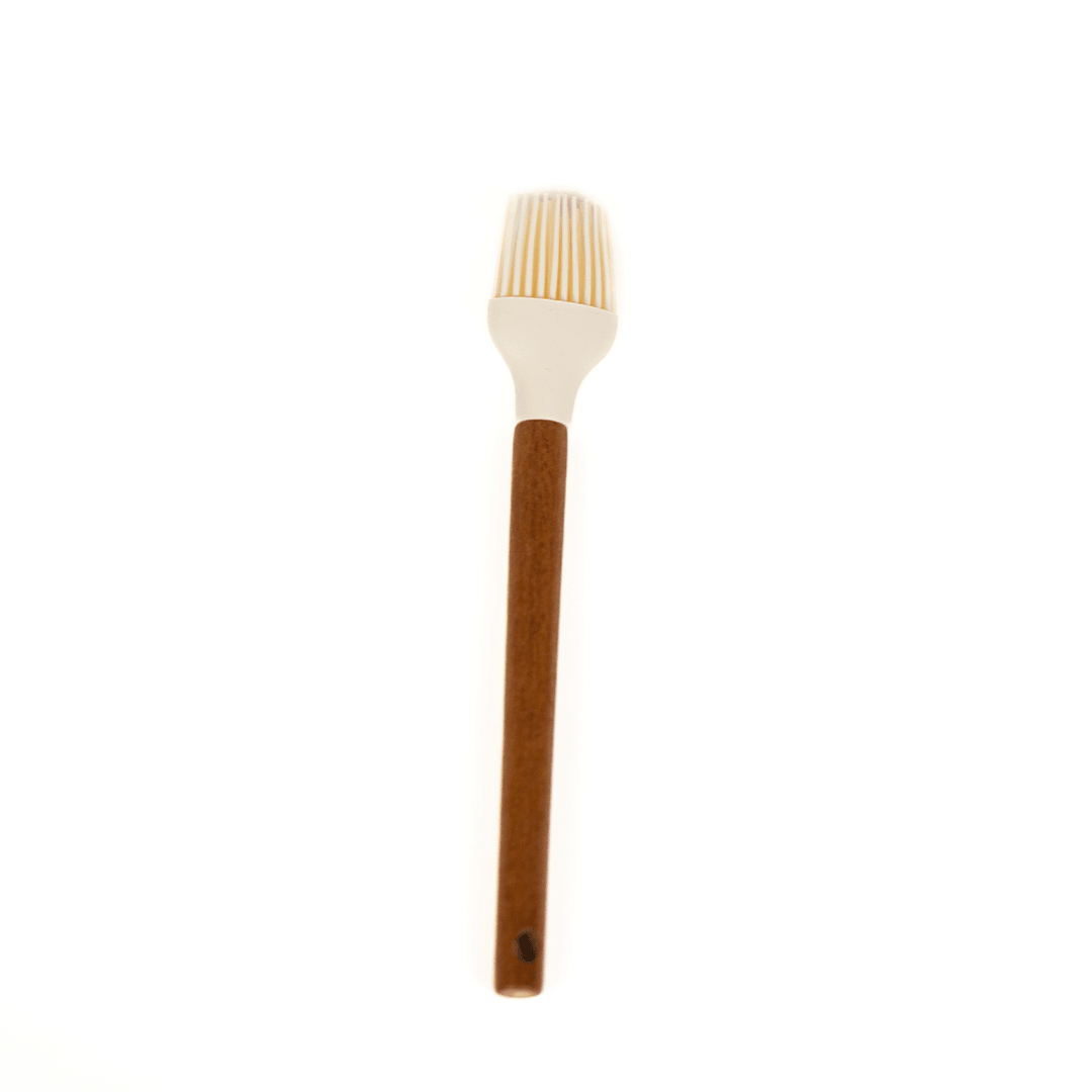 Akasya Naturel Saplı Silikon Mutfak Fırçası