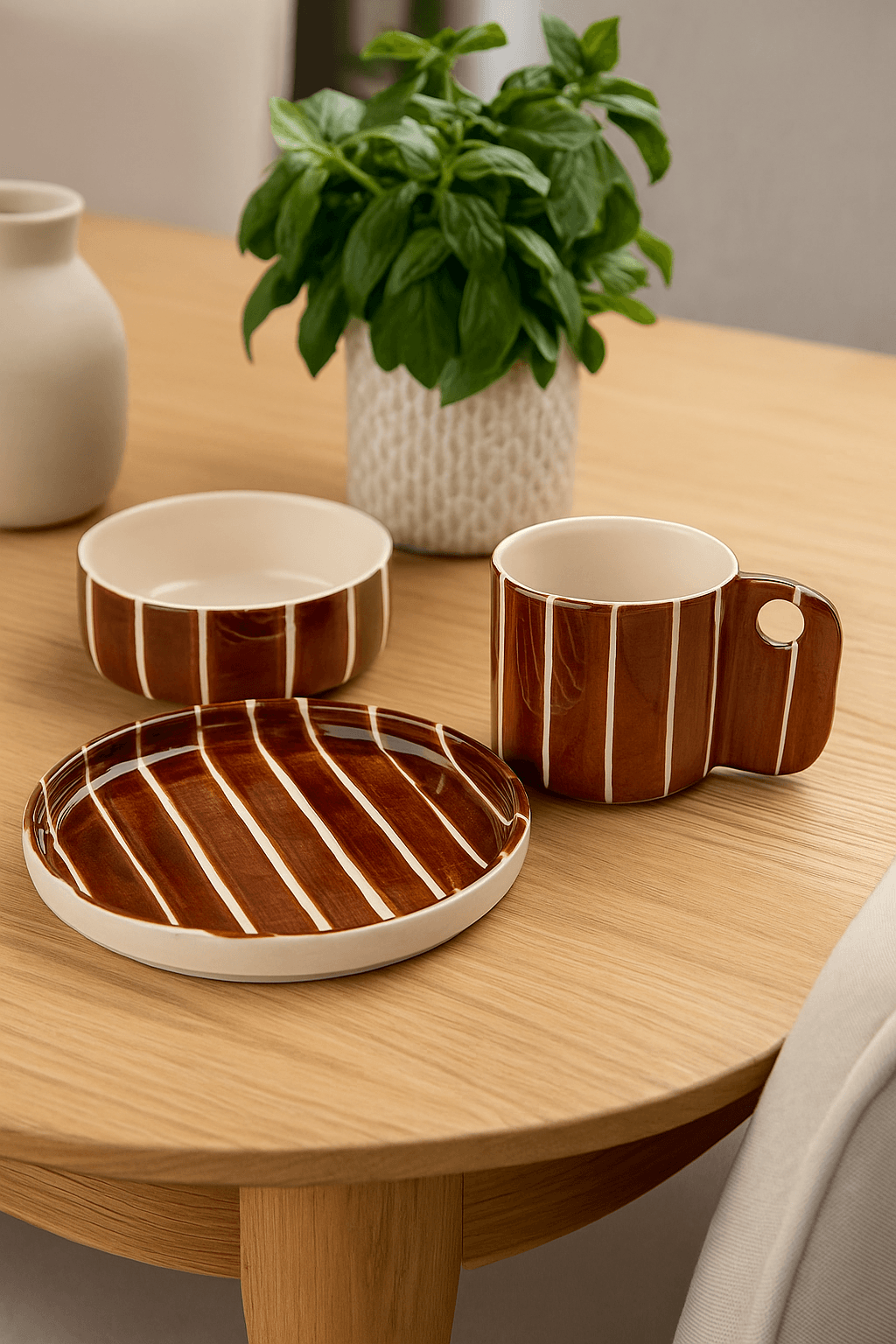 Monochrome Lines Set of 3 - Tile