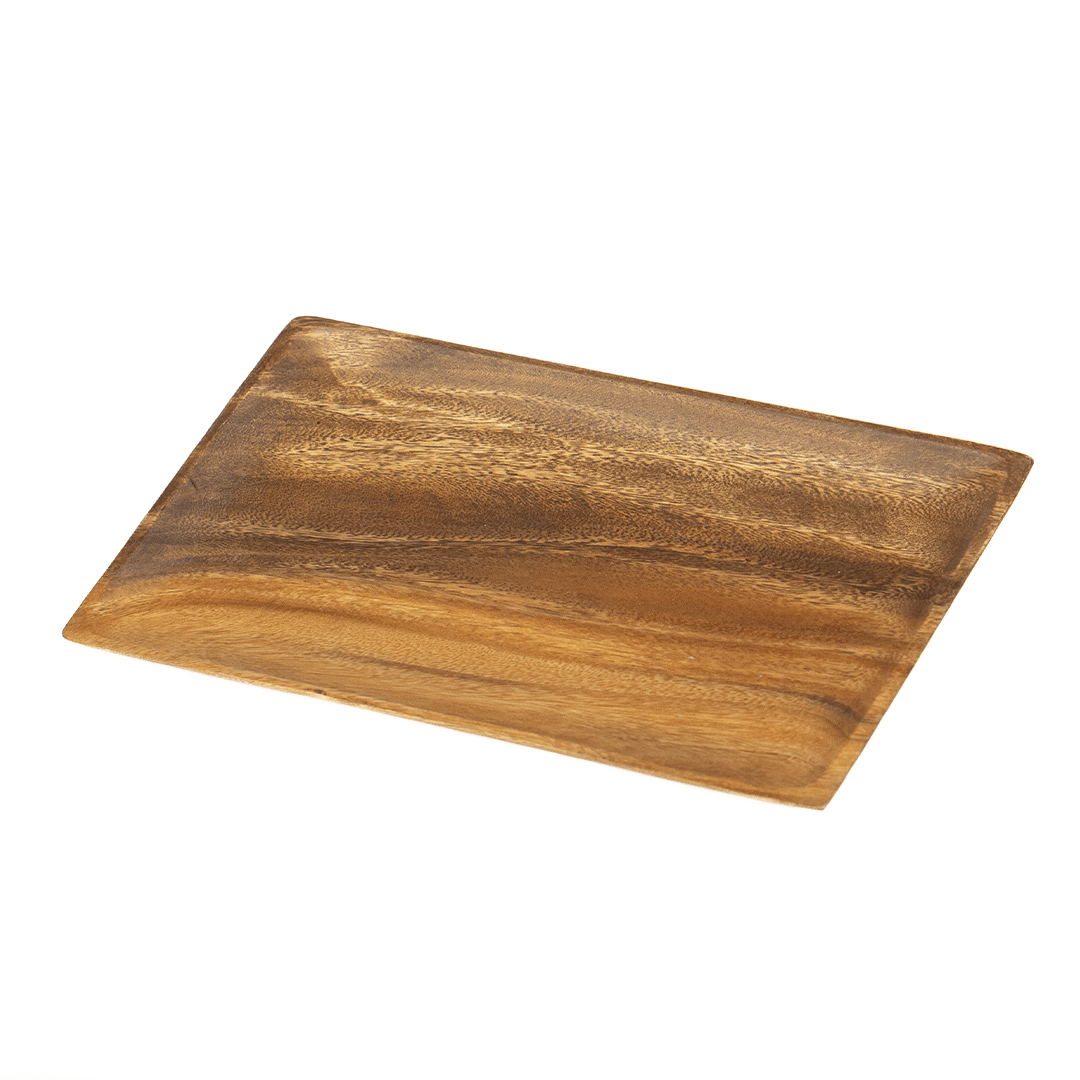 Akasya Naturel Dikdörtgen Sunum Tabağı 30x30 cm