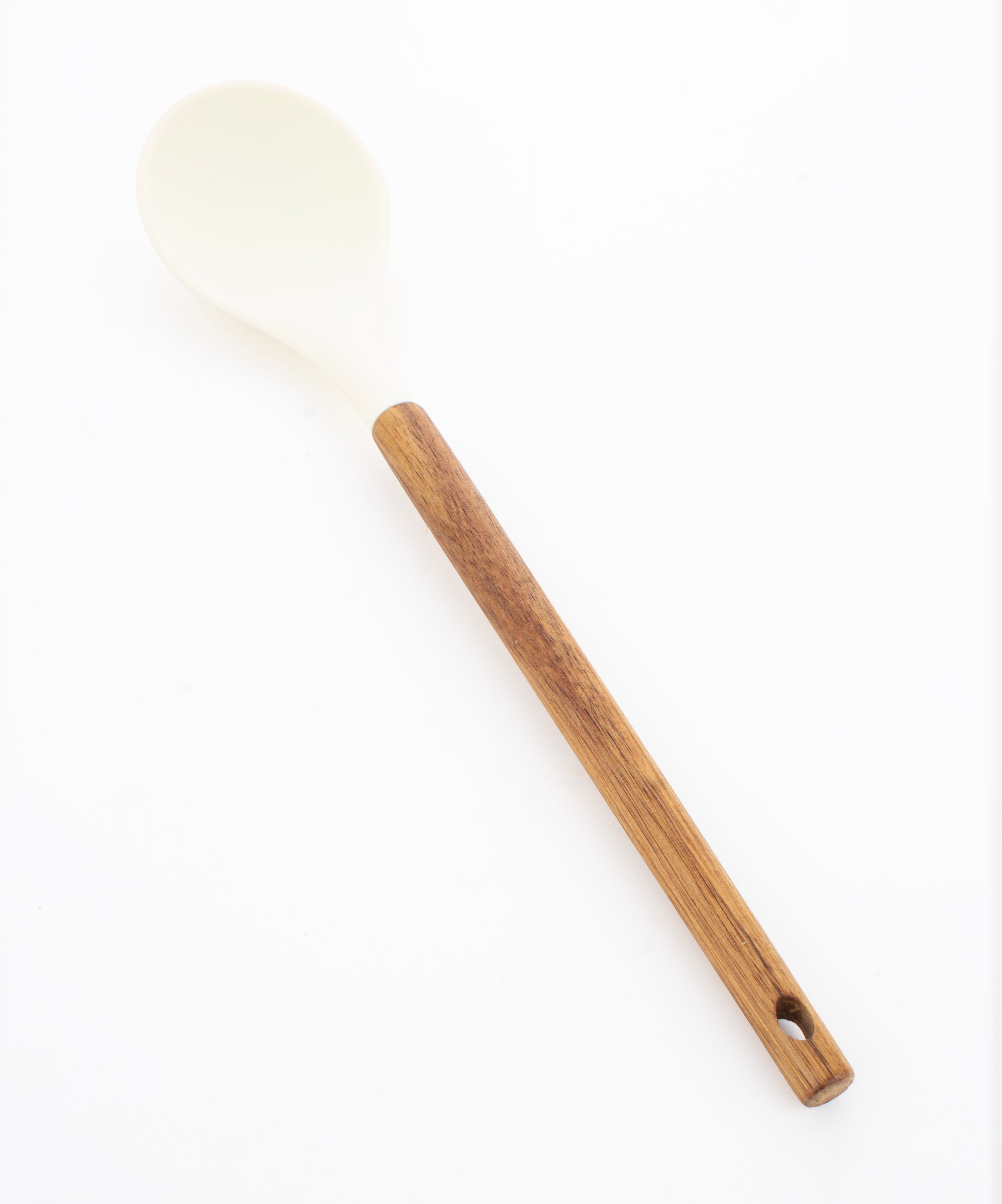 Akasya Naturel Saplı Silikon Kaşık