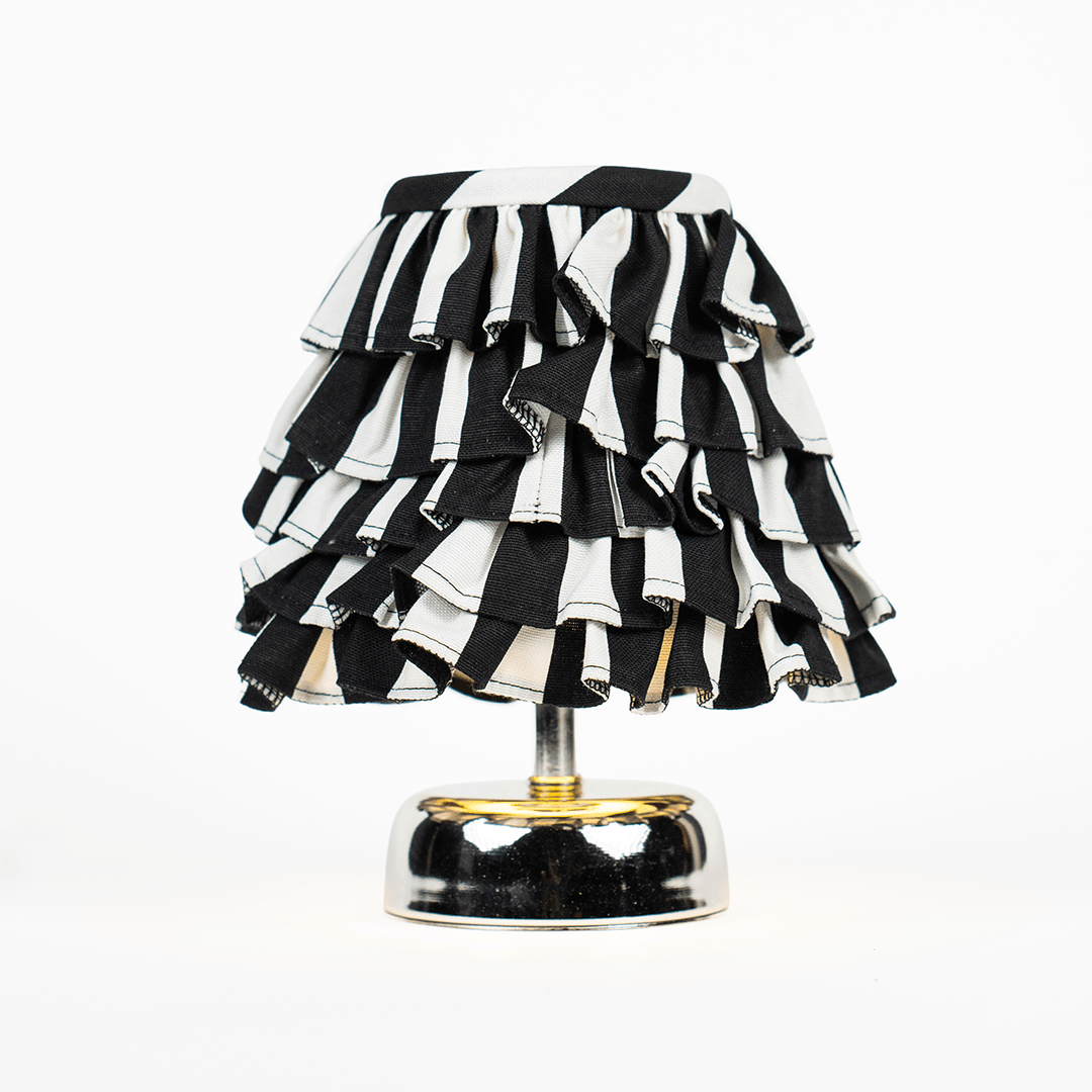 Zebra Desen Katlı Masa Lambası