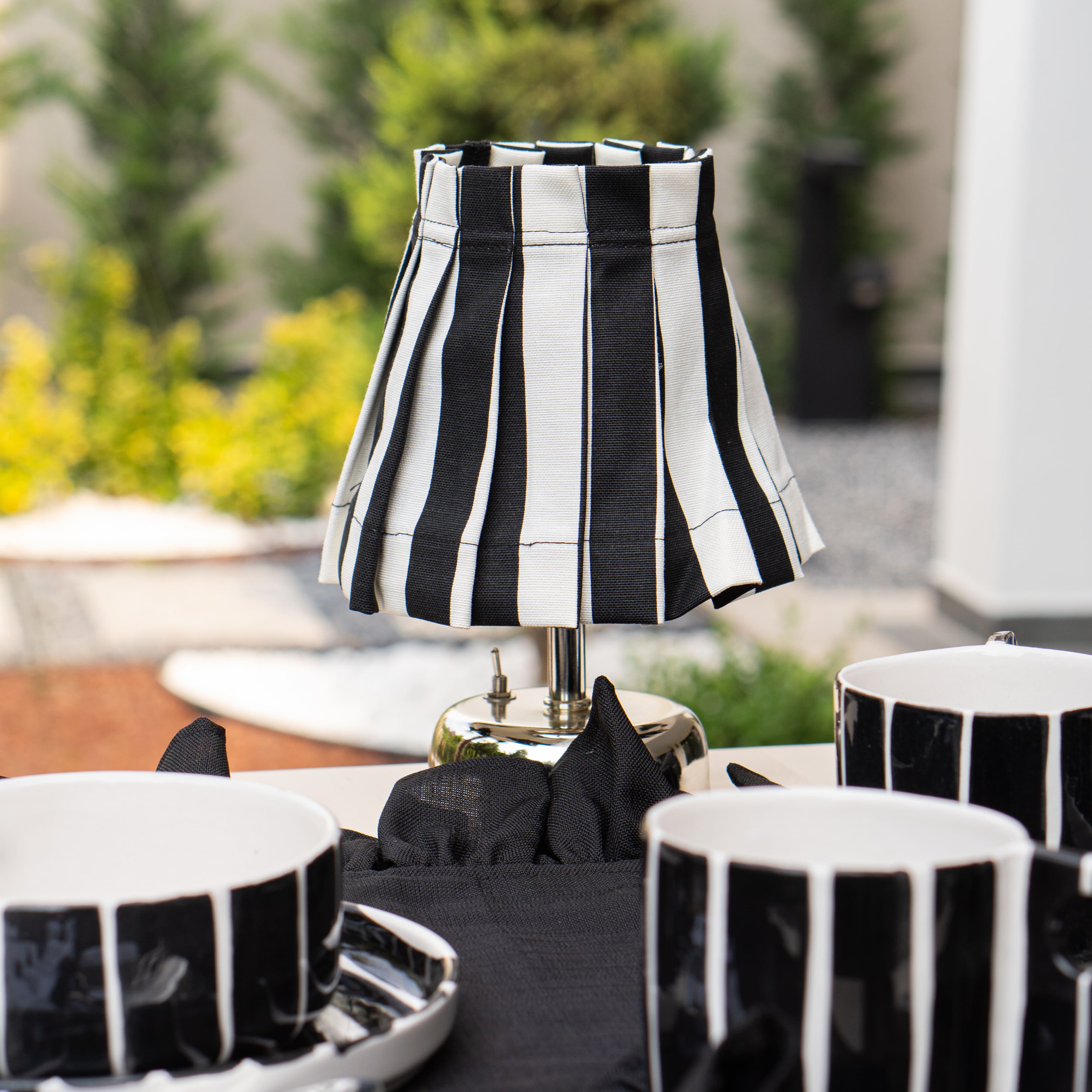 Zebra Desen Masa Lambası