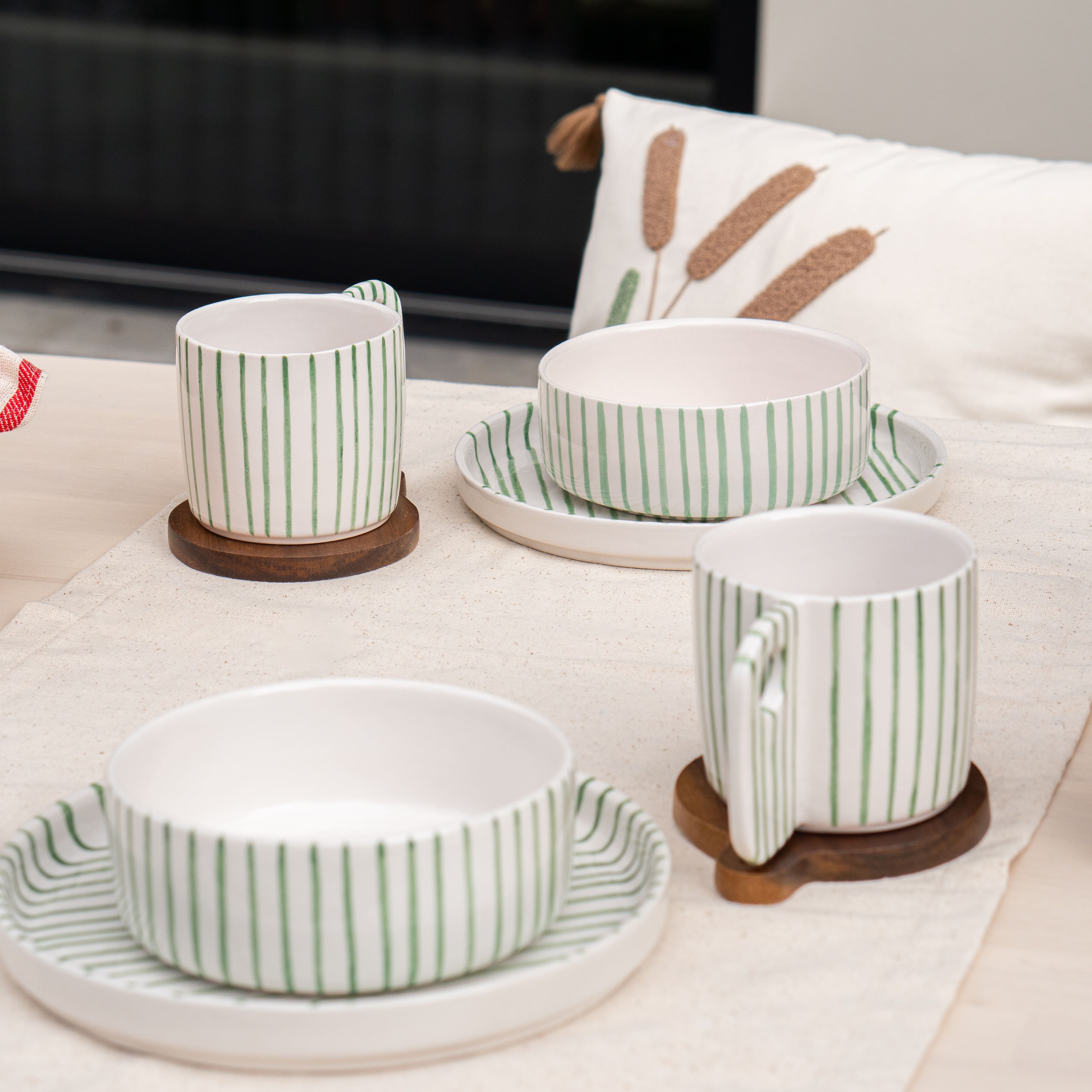 3'lü Lush Lines Set | Yeşil