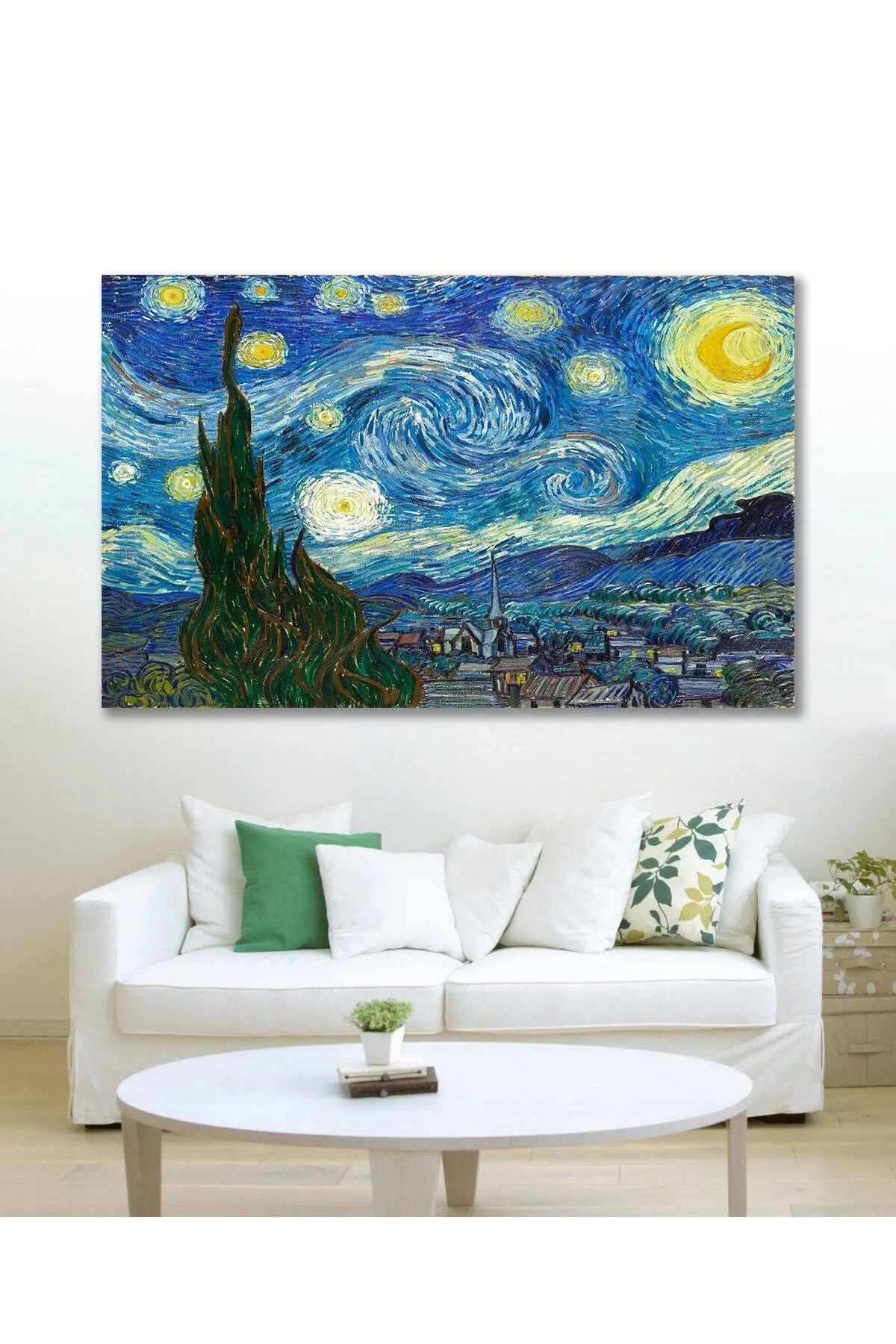  Van Gogh Yıldızlı Gece Duvar Kanvas Tablo