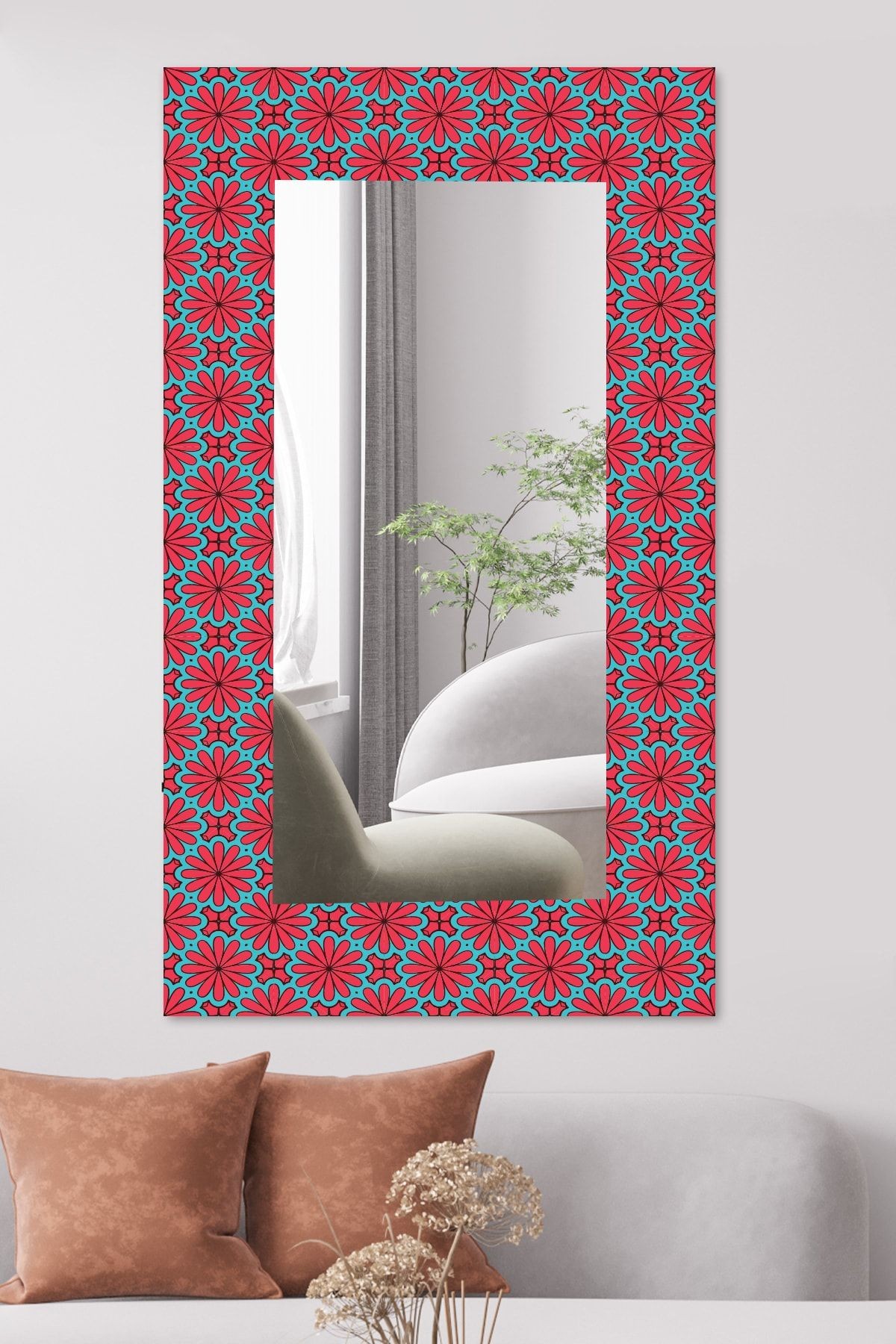 Flowering Dekoratif Duvar Aynası