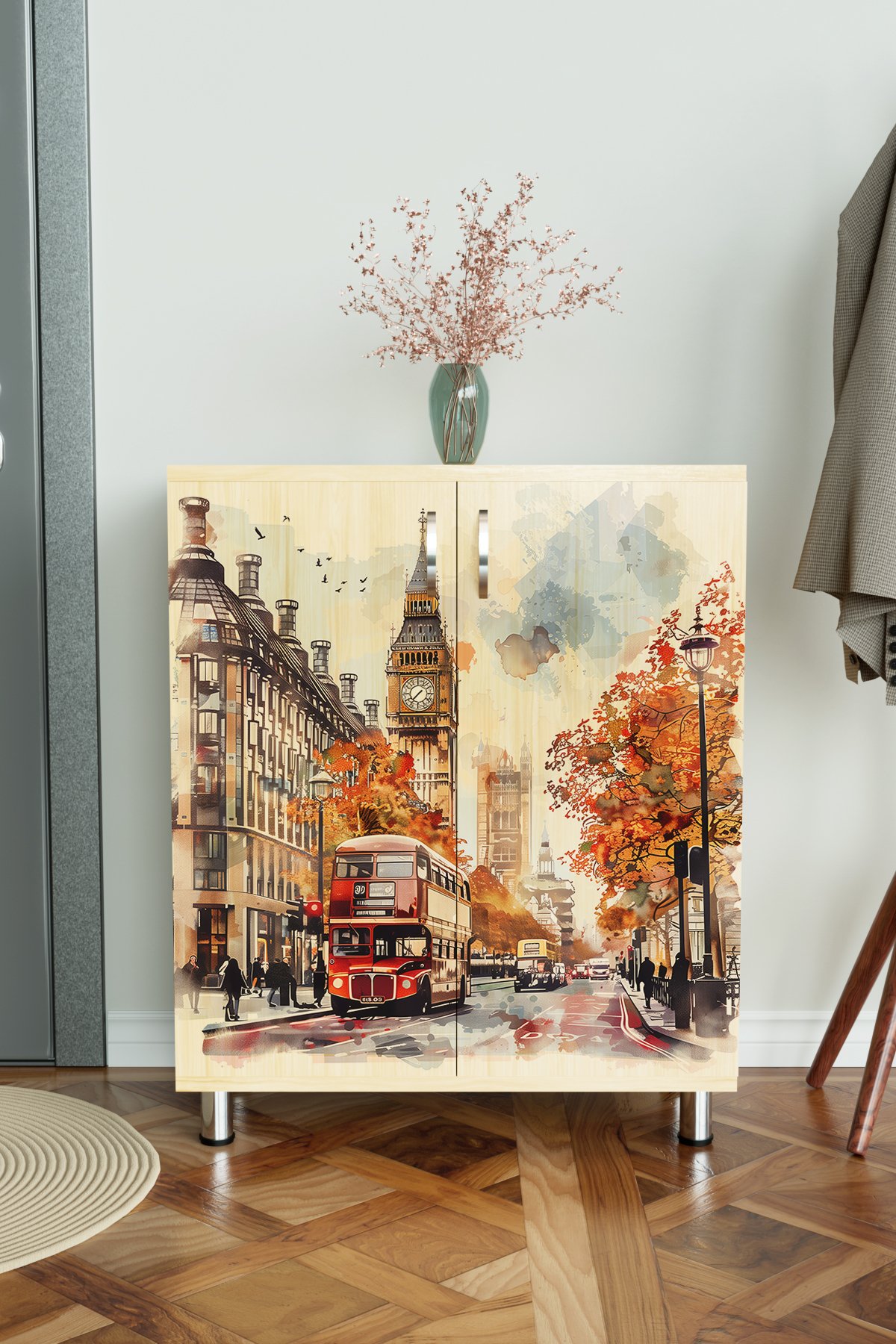 London 4 Raflı Ayakkabılık Antre Hol Çok Amaçlı Ayakkabı Dolabı