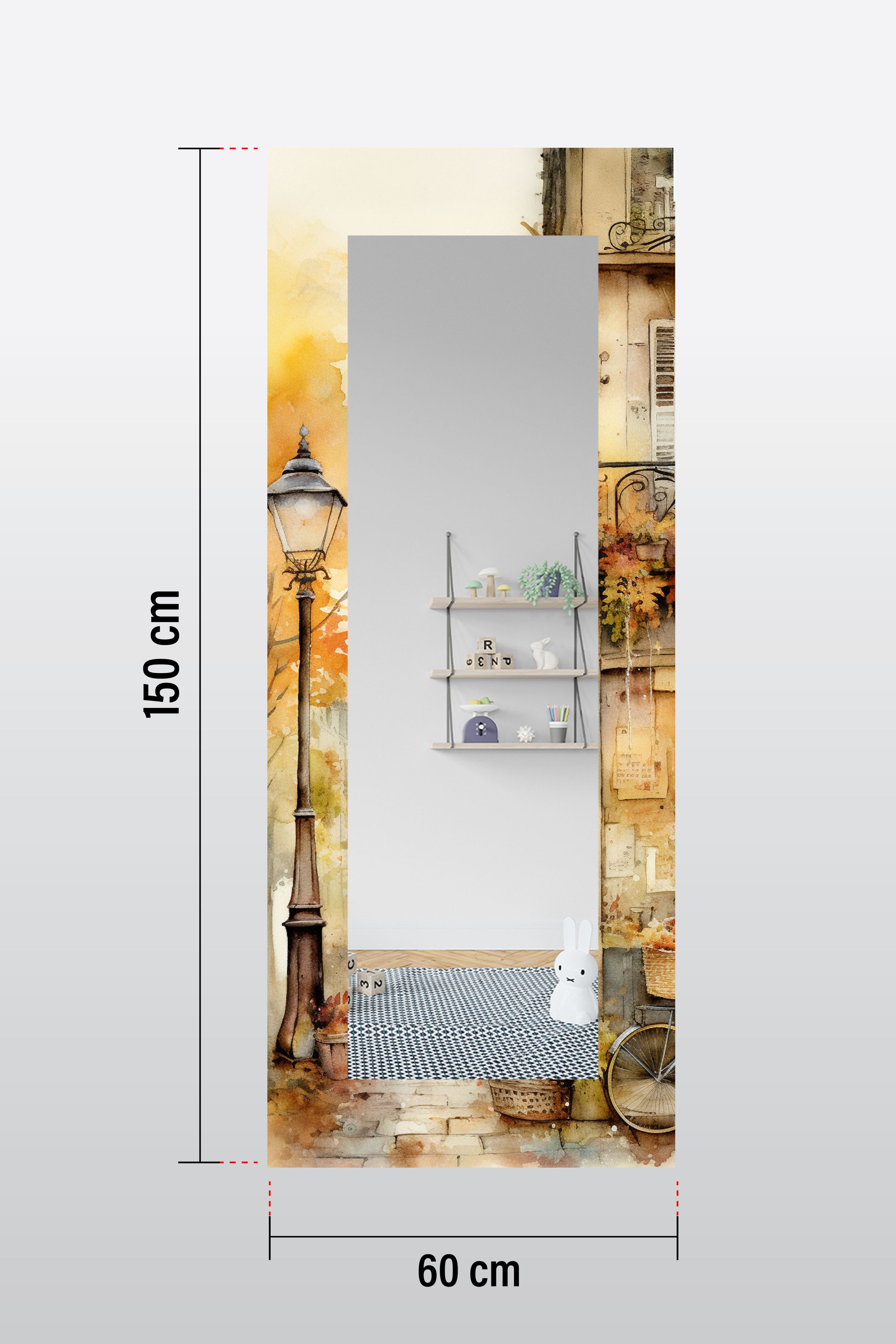 Hatıra Köşesi Dekoratif Boy Aynası 150x60 cm