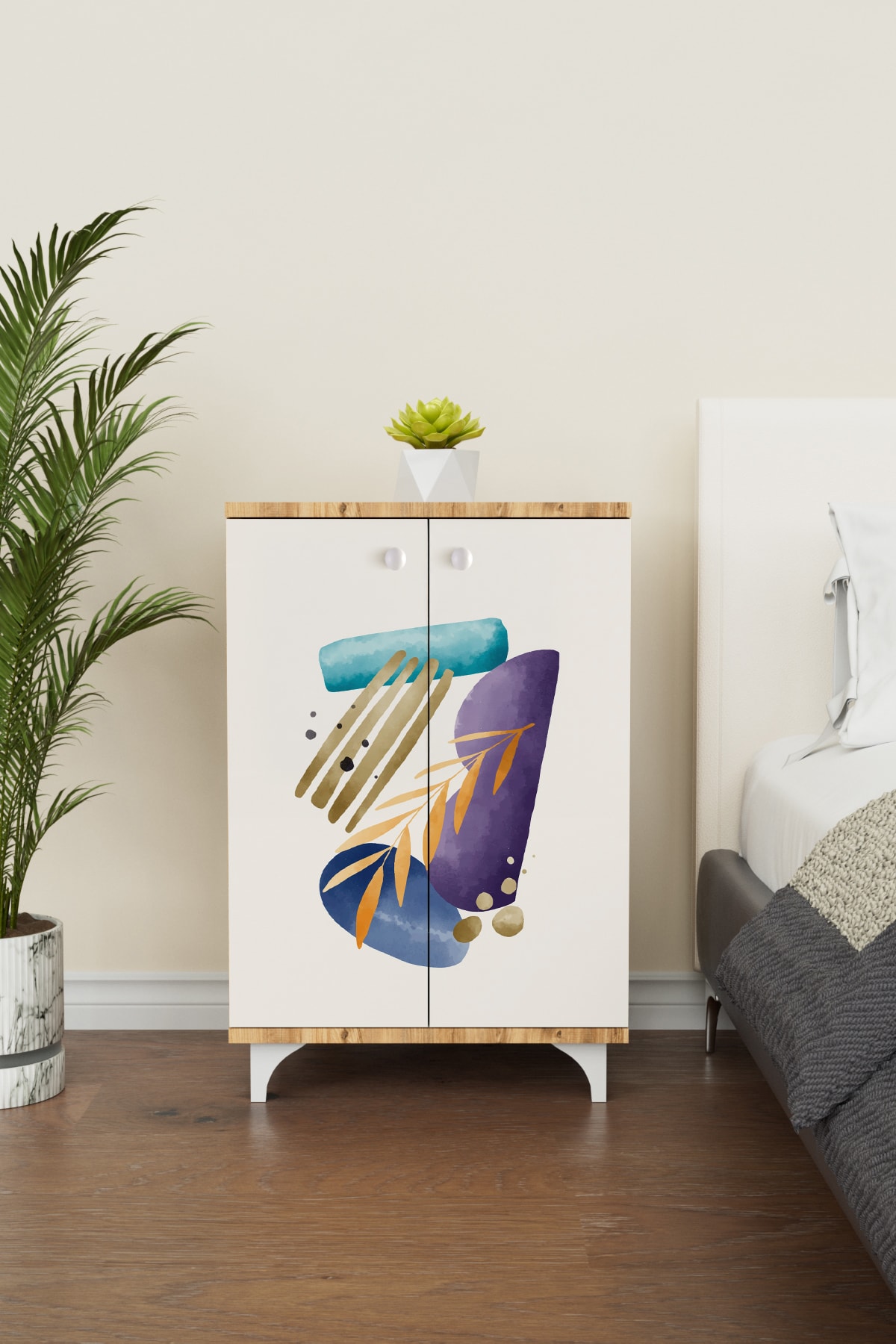 Harmony 2 Raflı Çok Amaçlı Dolap Mutfak Salon Banyo Ofis Salon Dolabı