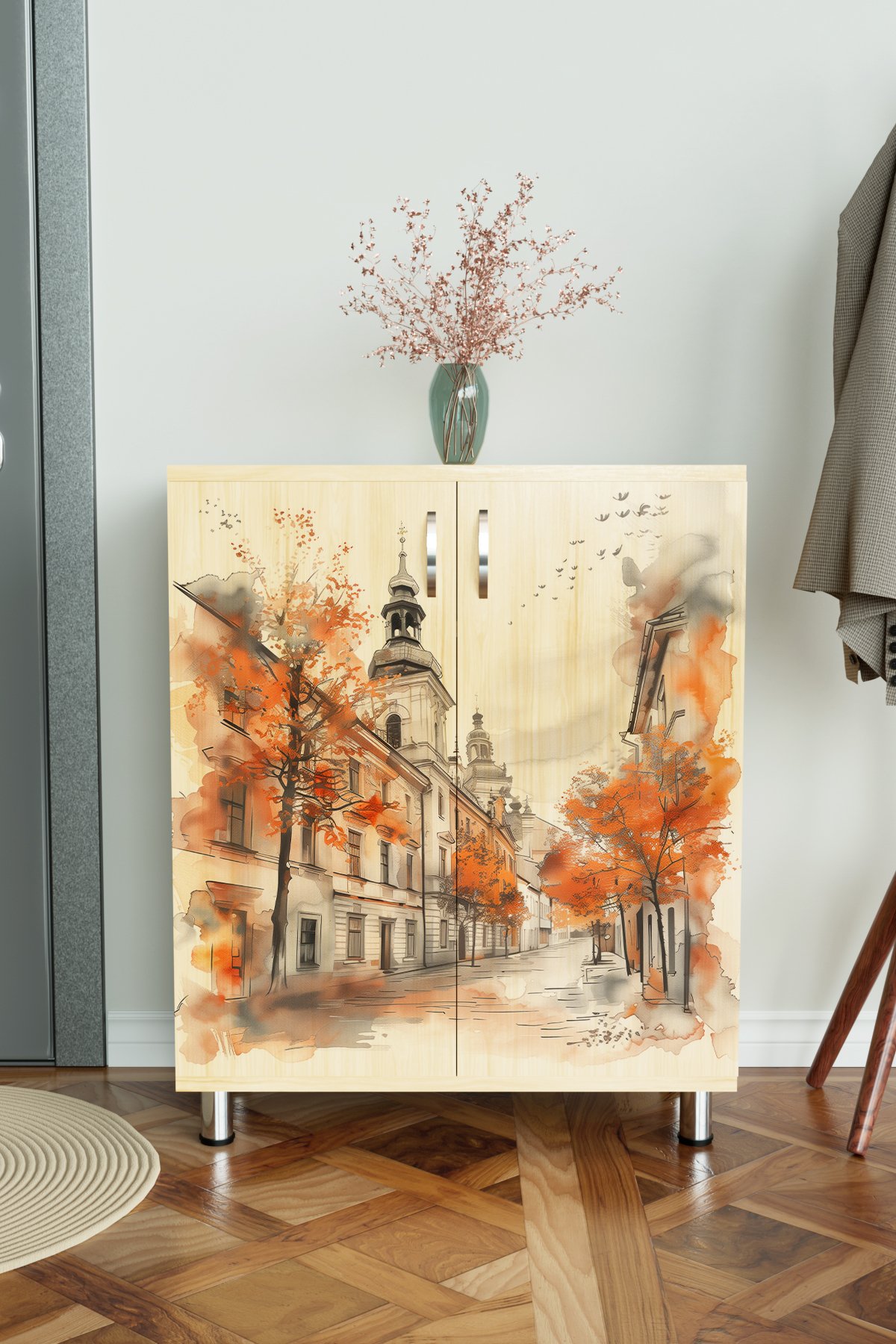 Charming Autumn 4 Raflı Ayakkabılık Antre Hol Çok Amaçlı Ayakkabı Dolabı