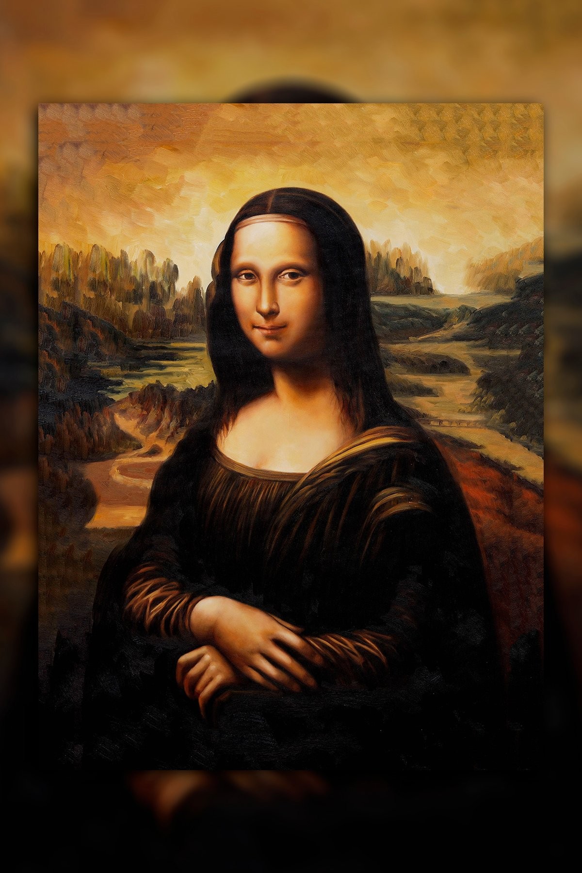 Mona Lisa Duvar Kanvas Tablo