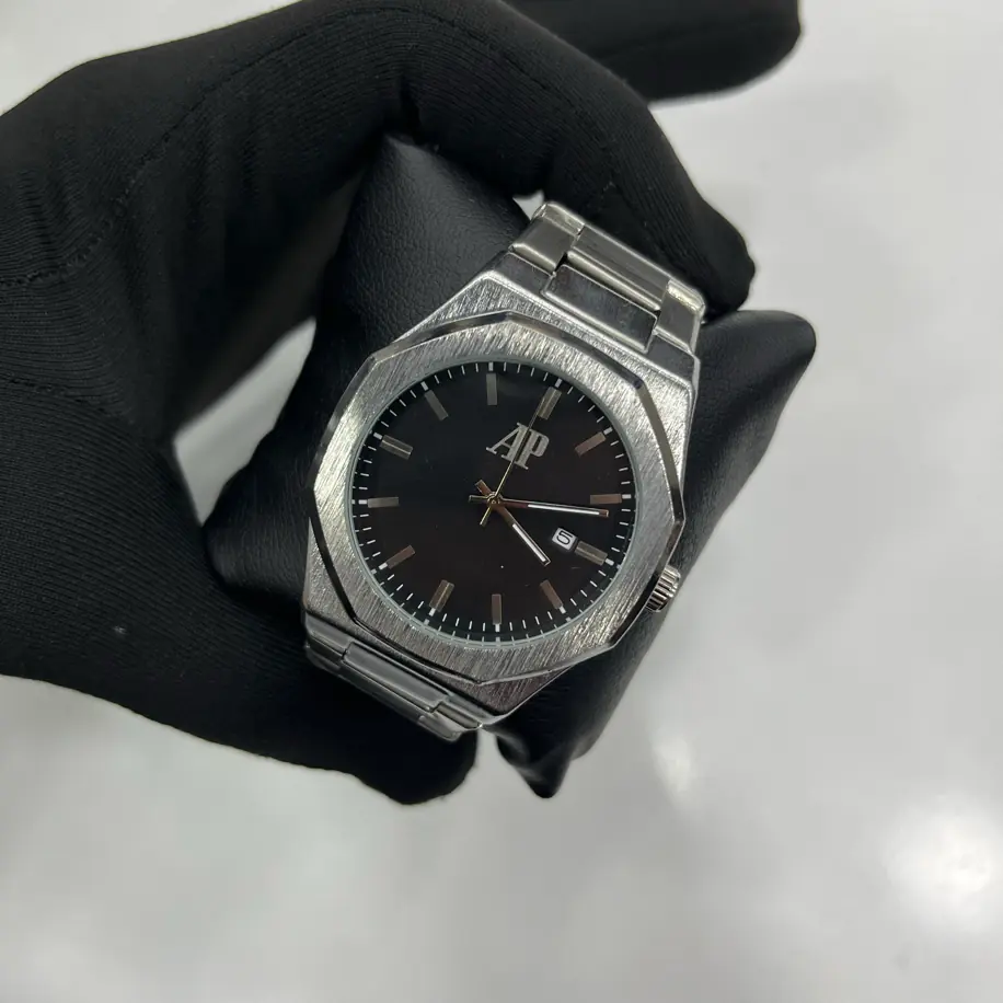 AP Tasarım Silver Metal Kordon Erkek Kol Saati
