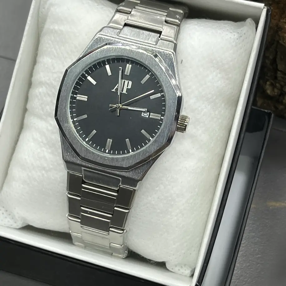 AP Tasarım Silver Metal Kordon Erkek Kol Saati · 3